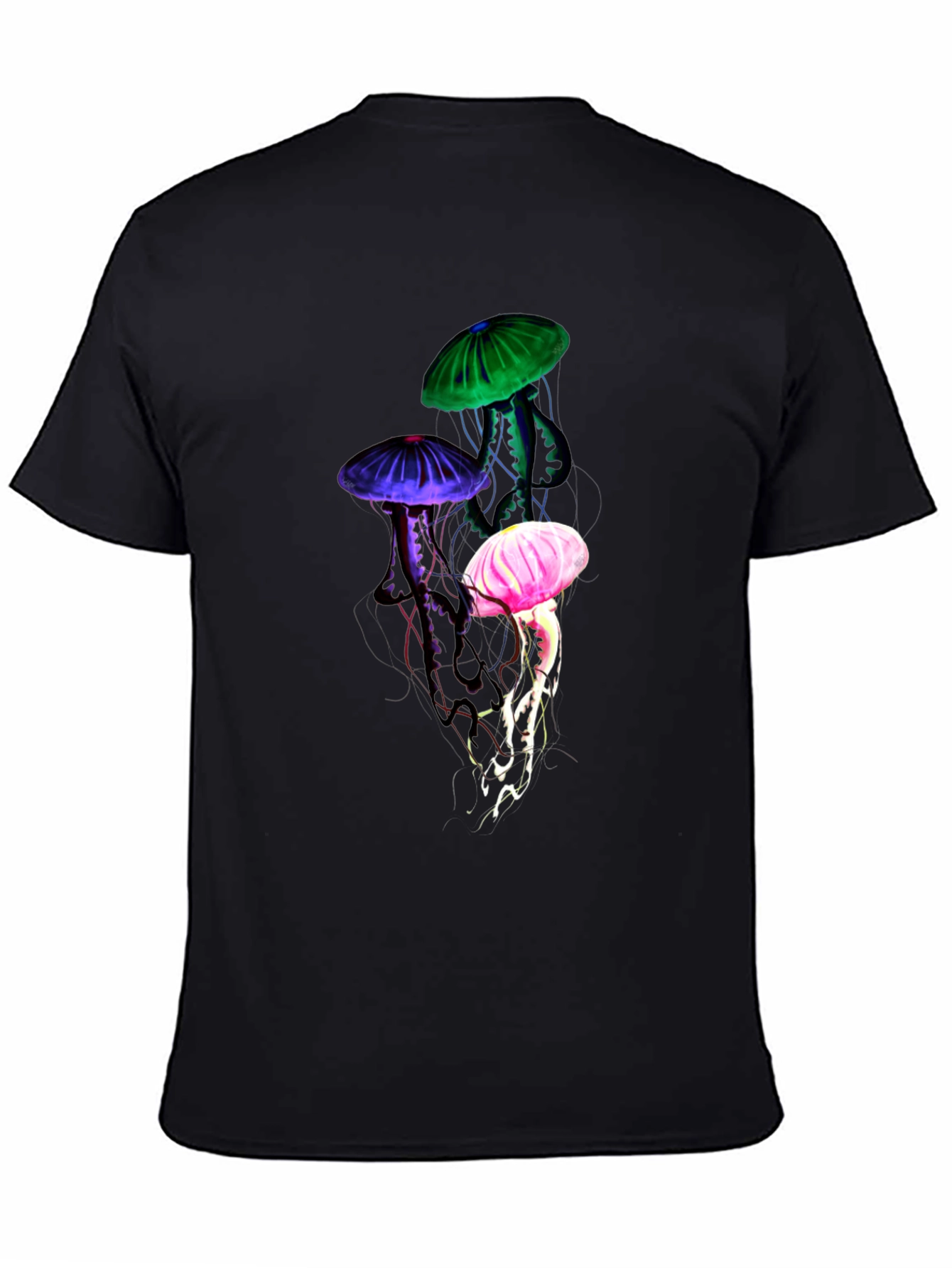 Jellyfish Graphic Tee - Mens Black T-Shirt