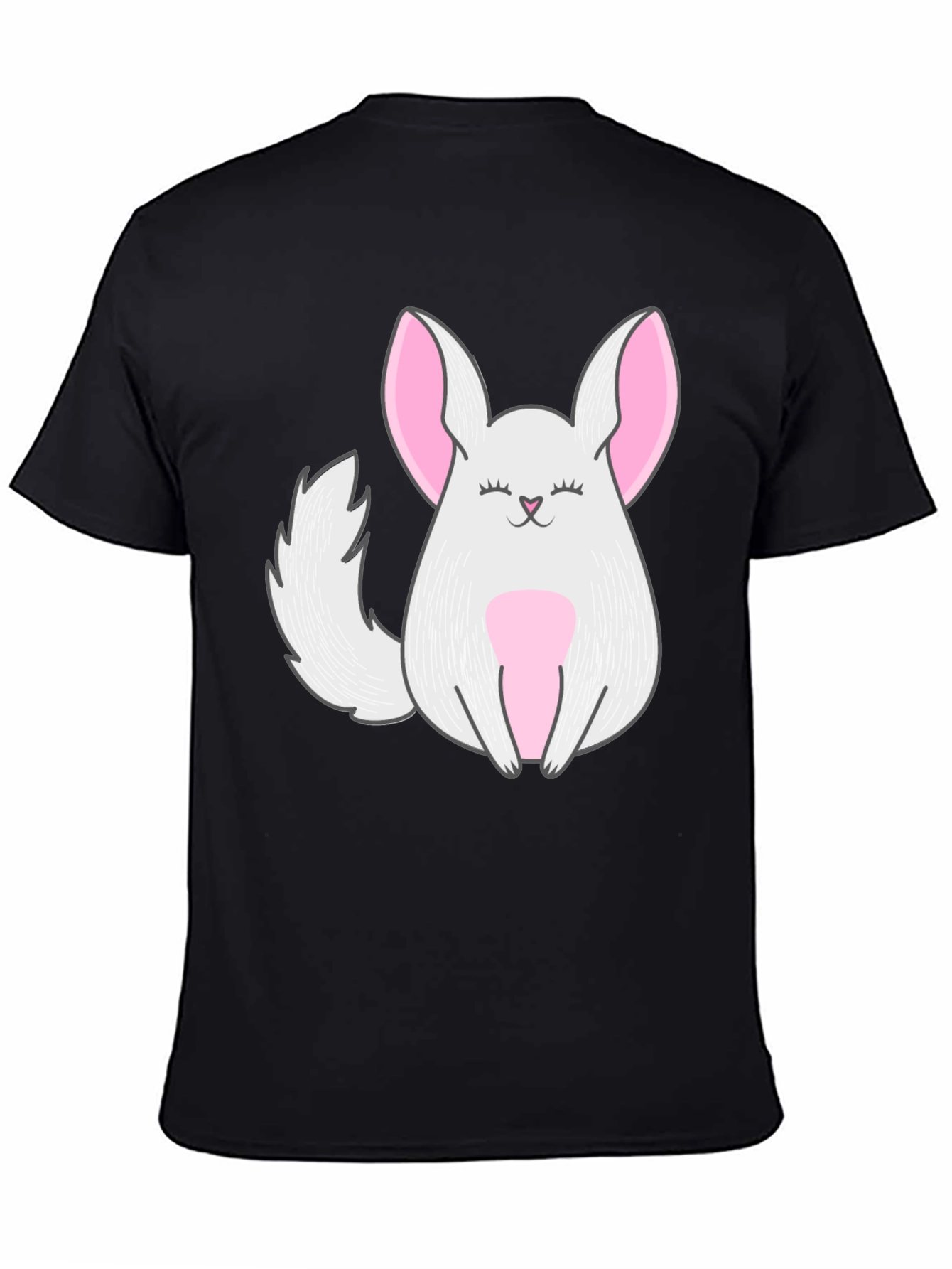 Cute Chinchilla Graphic Tee - Black Unisex Shirt