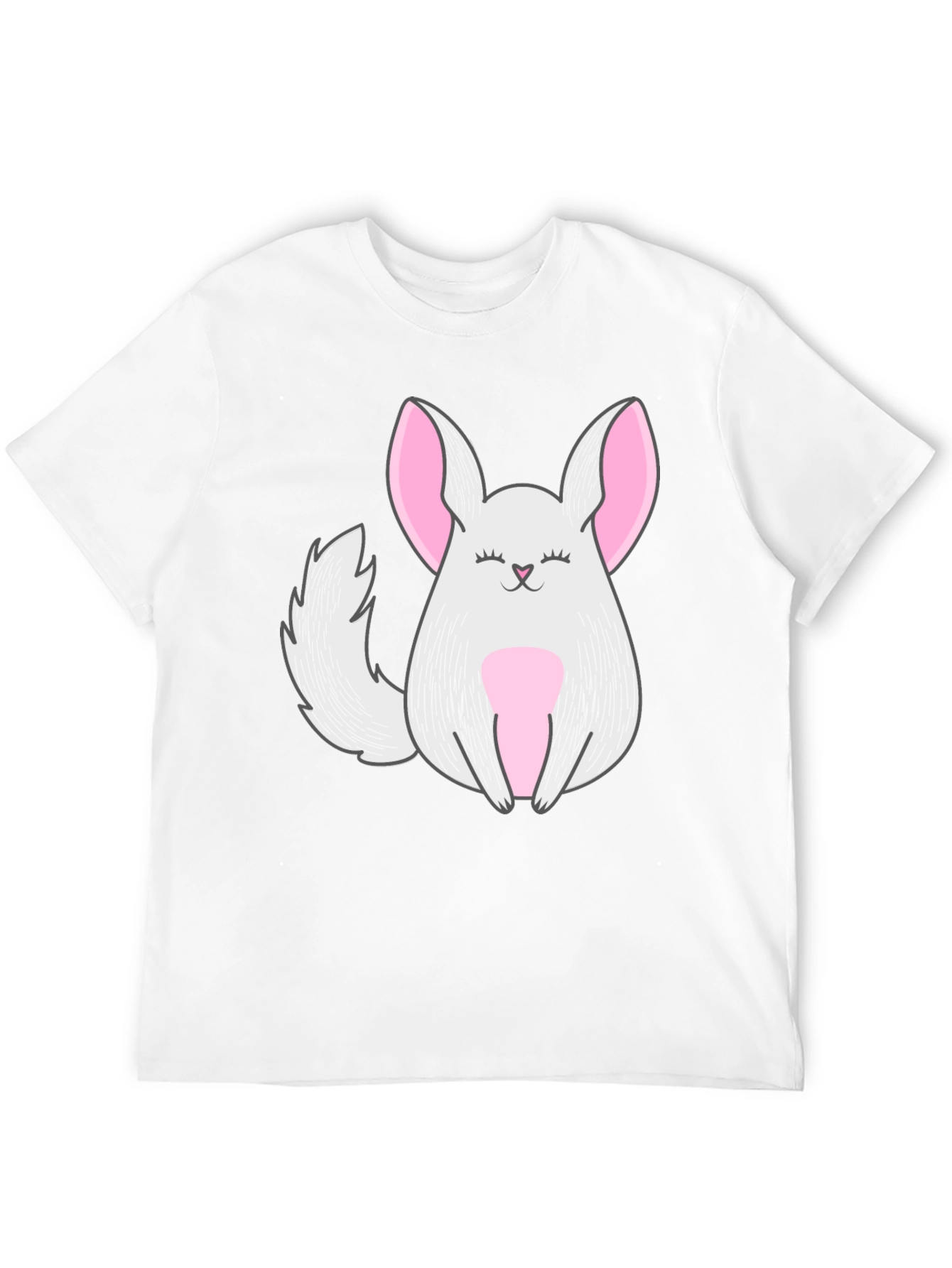 Cute Chinchilla Graphic Tee - Black Unisex Shirt
