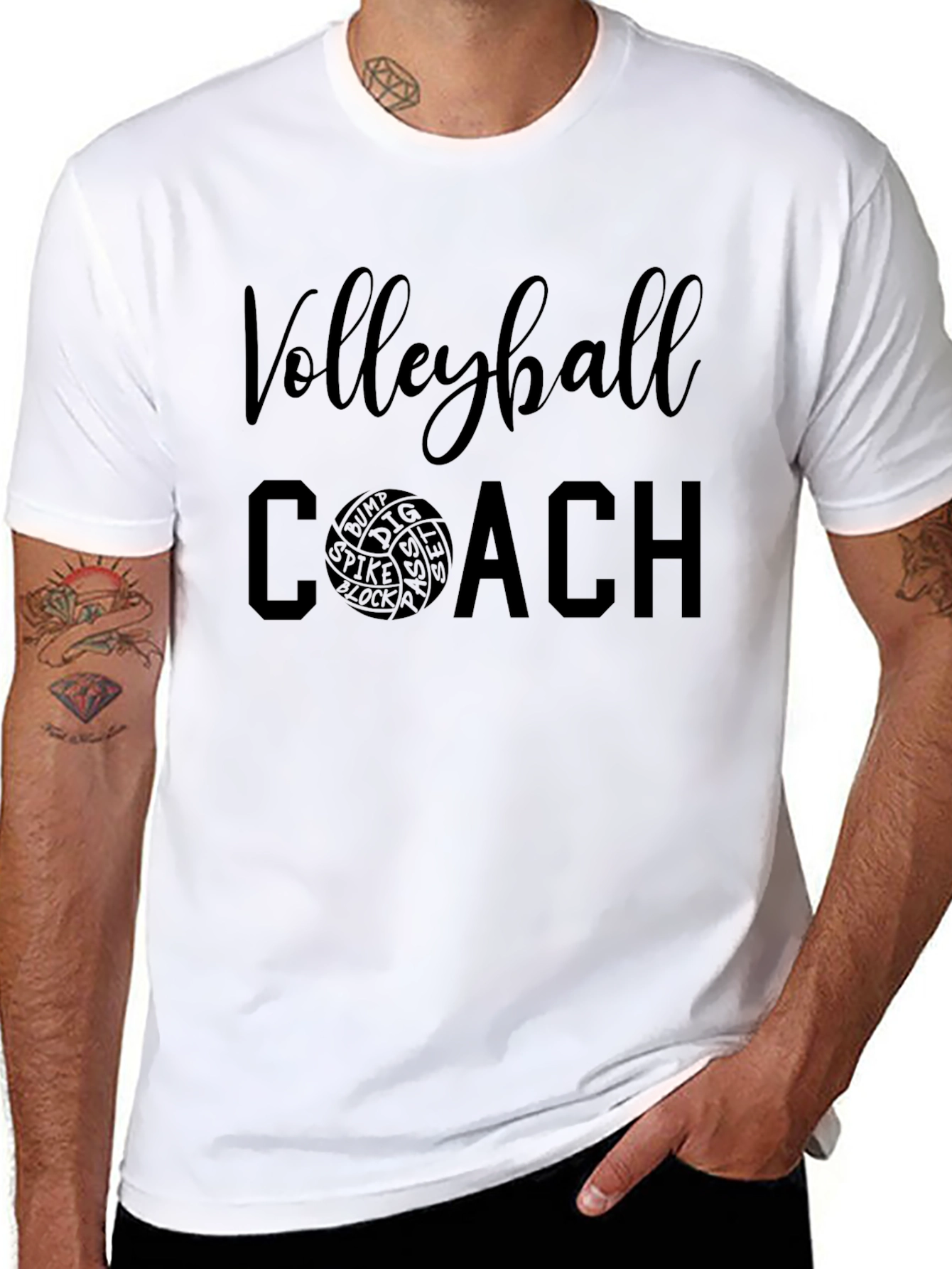 Volleyball Coach Graphic Tee