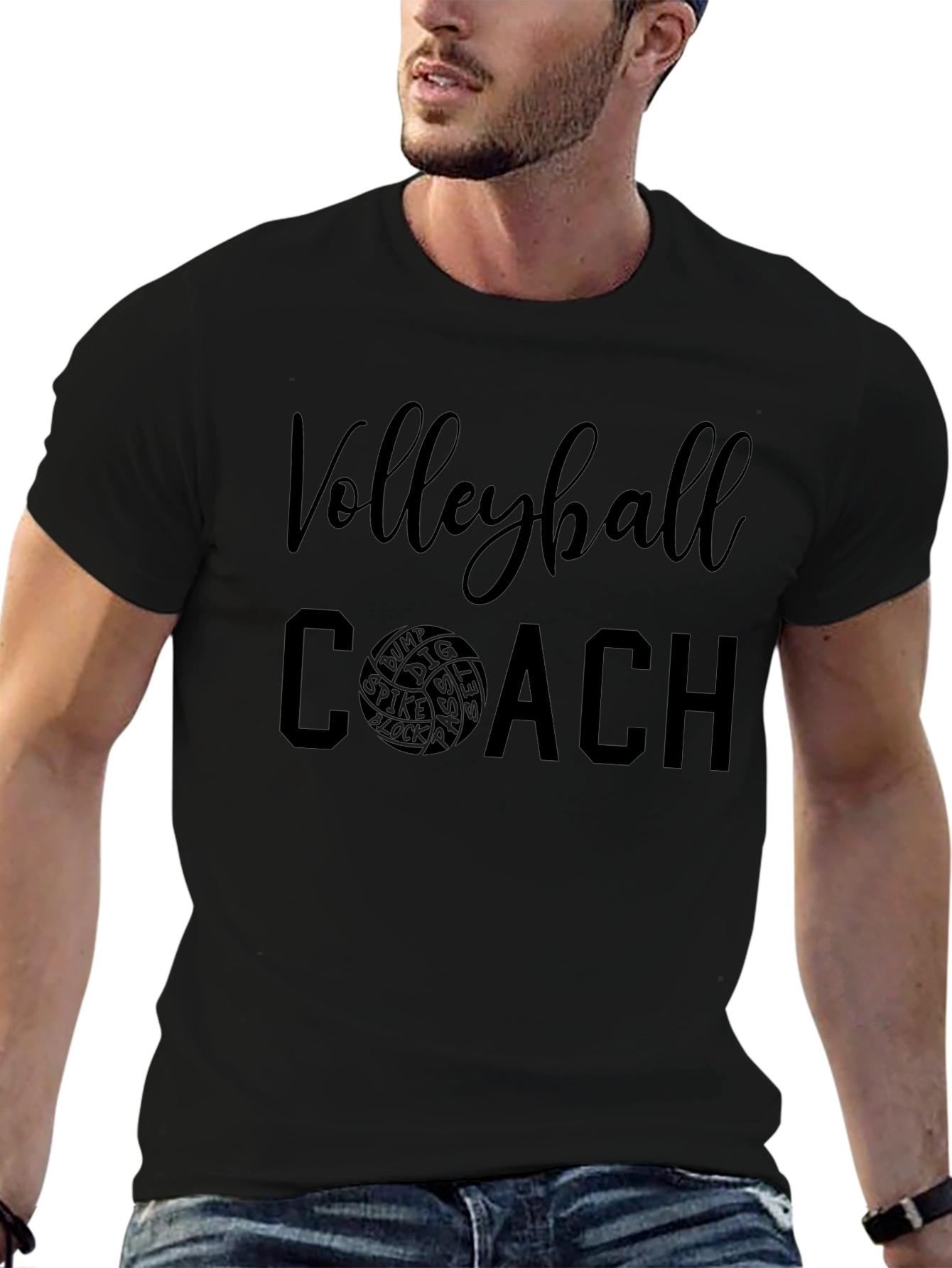 Volleyball Coach Graphic Tee