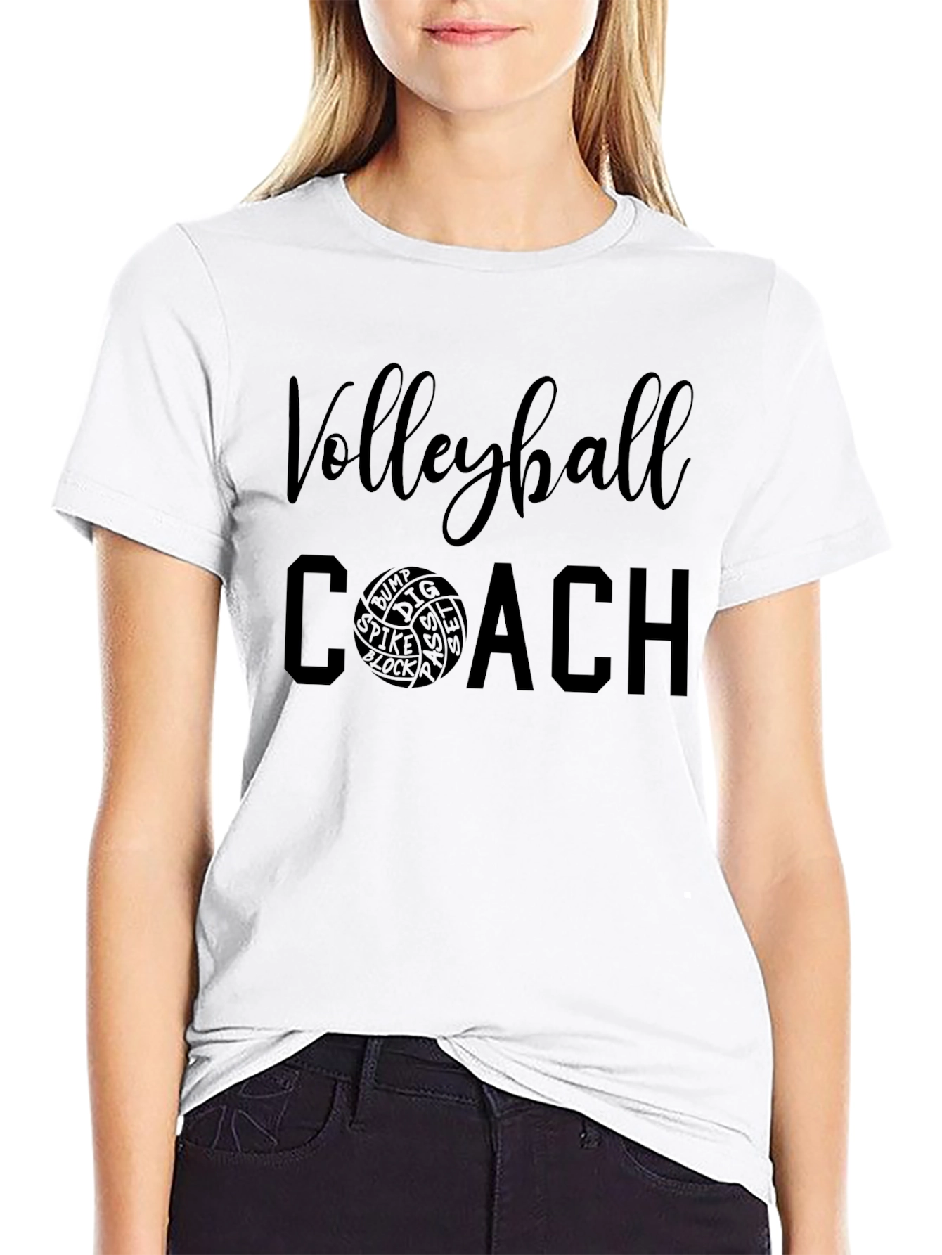 Volleyball Coach Graphic Tee