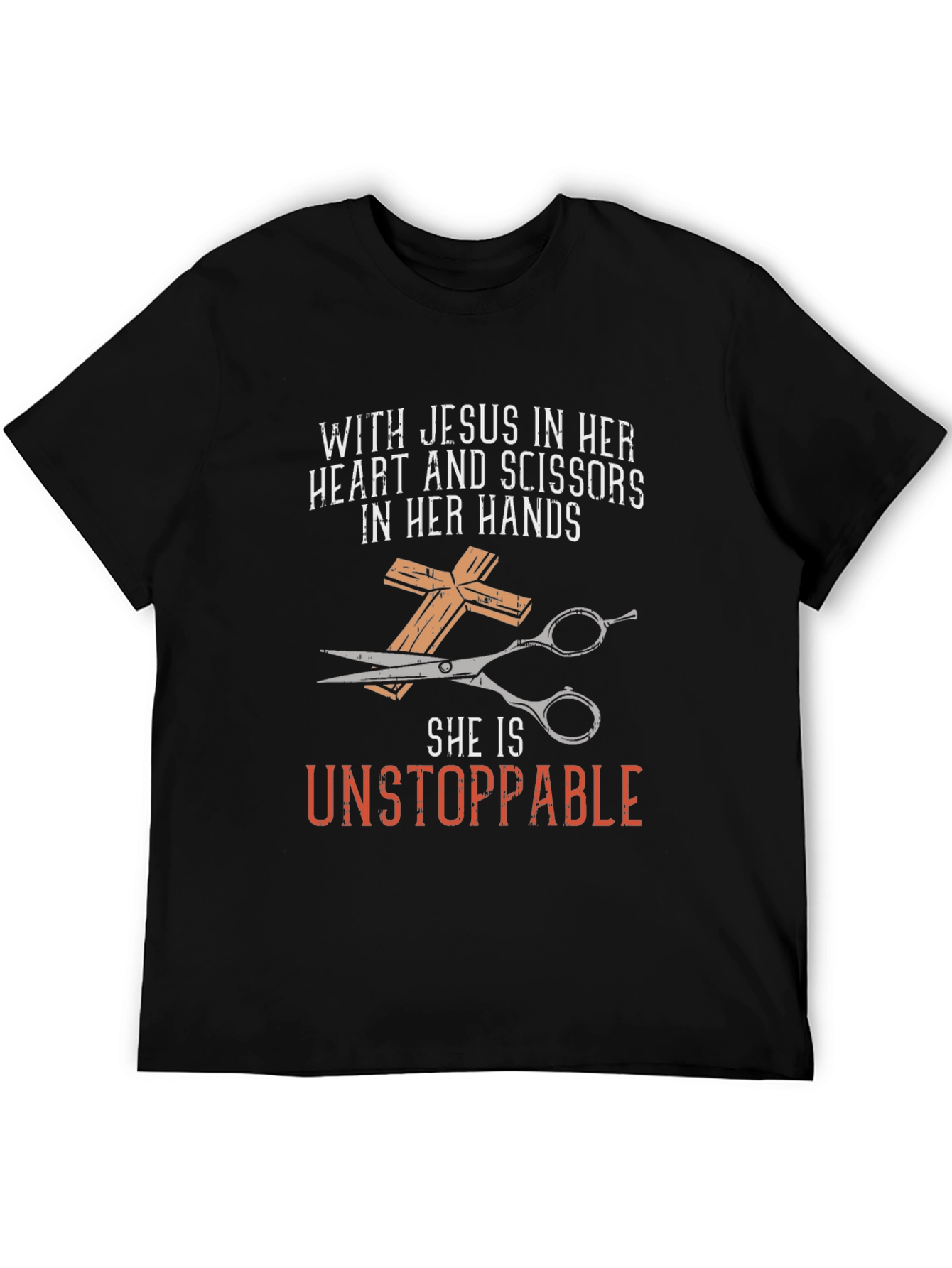 Jesus & Scissors T-Shirt: Unstoppable Faith