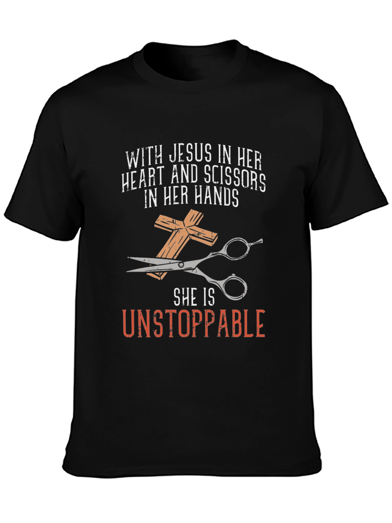Jesus & Scissors T-Shirt: Unstoppable Faith
