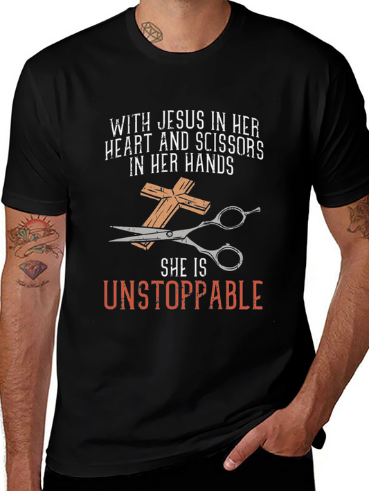Jesus & Scissors T-Shirt: Unstoppable Faith