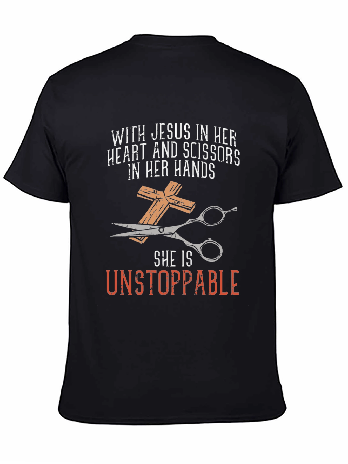 Jesus & Scissors T-Shirt: Unstoppable Faith