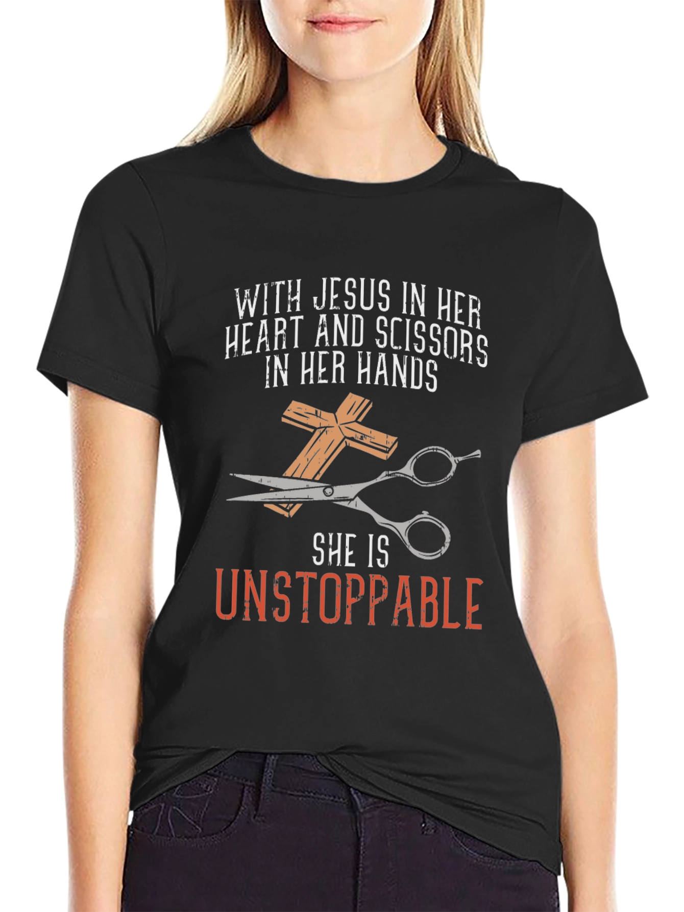 Jesus & Scissors T-Shirt: Unstoppable Faith