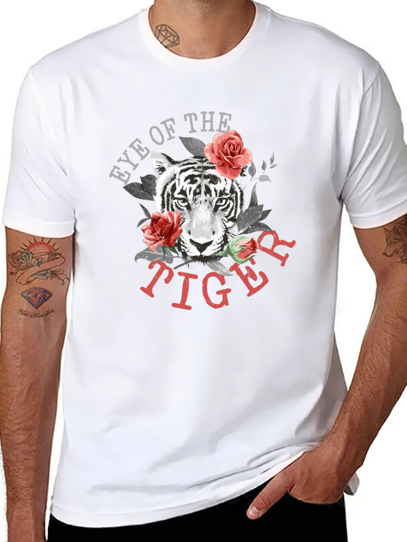 Eye of the Tiger Graphic T-Shirt - Black