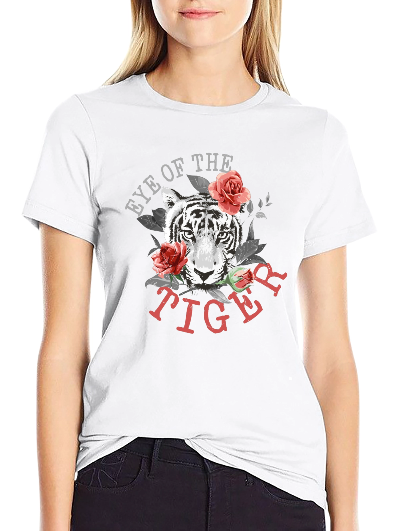Eye of the Tiger Graphic T-Shirt - Black