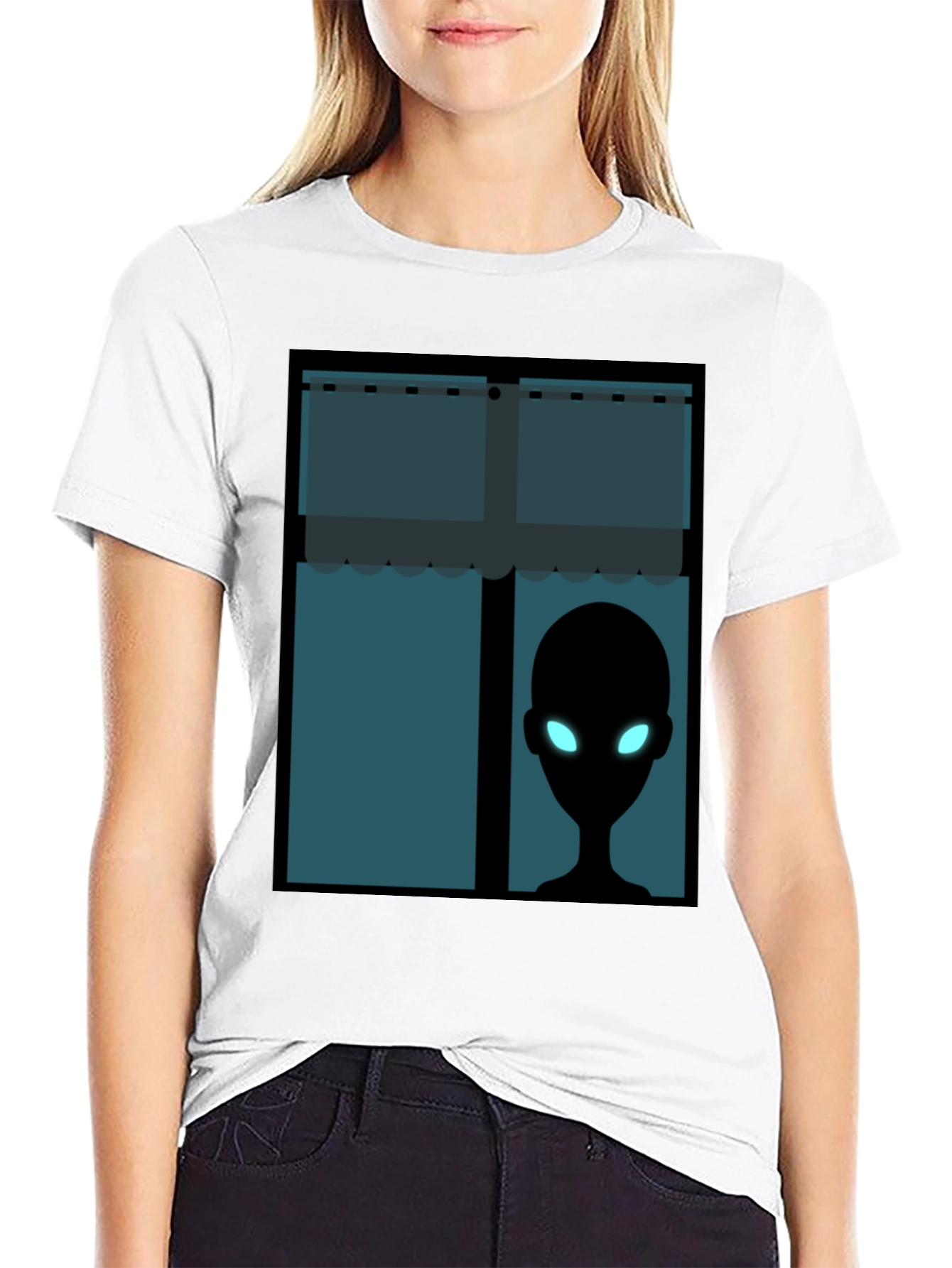 Alien Window View T-Shirt