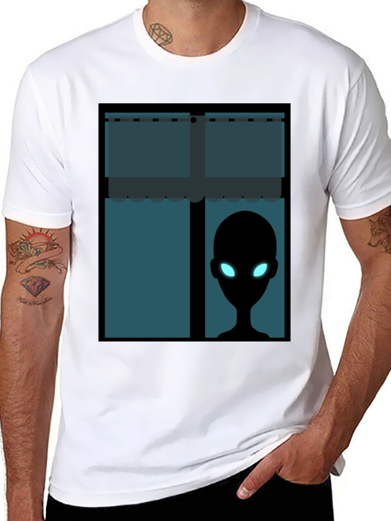 Alien Window View T-Shirt