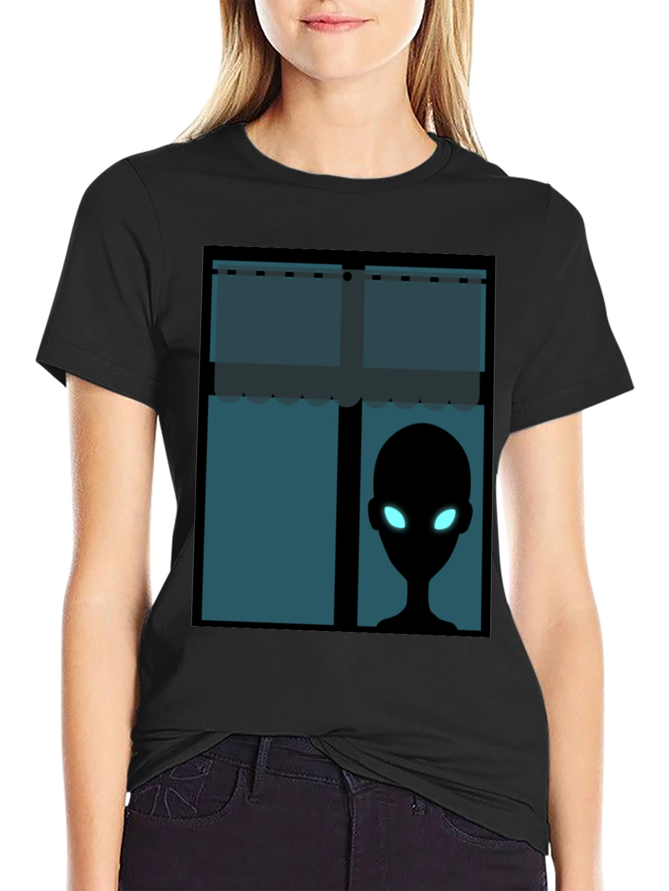 Alien Window View T-Shirt