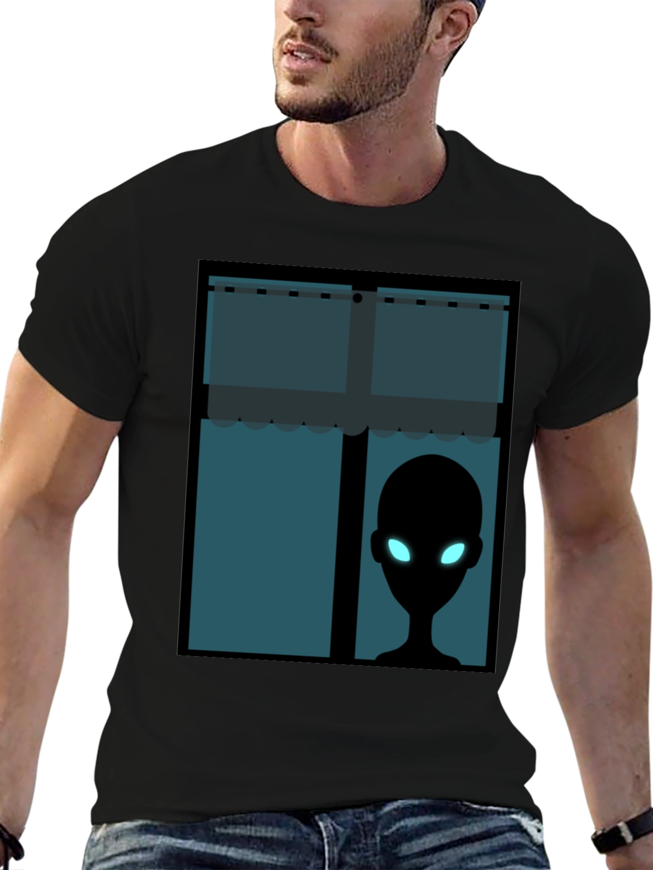 Alien Window View T-Shirt