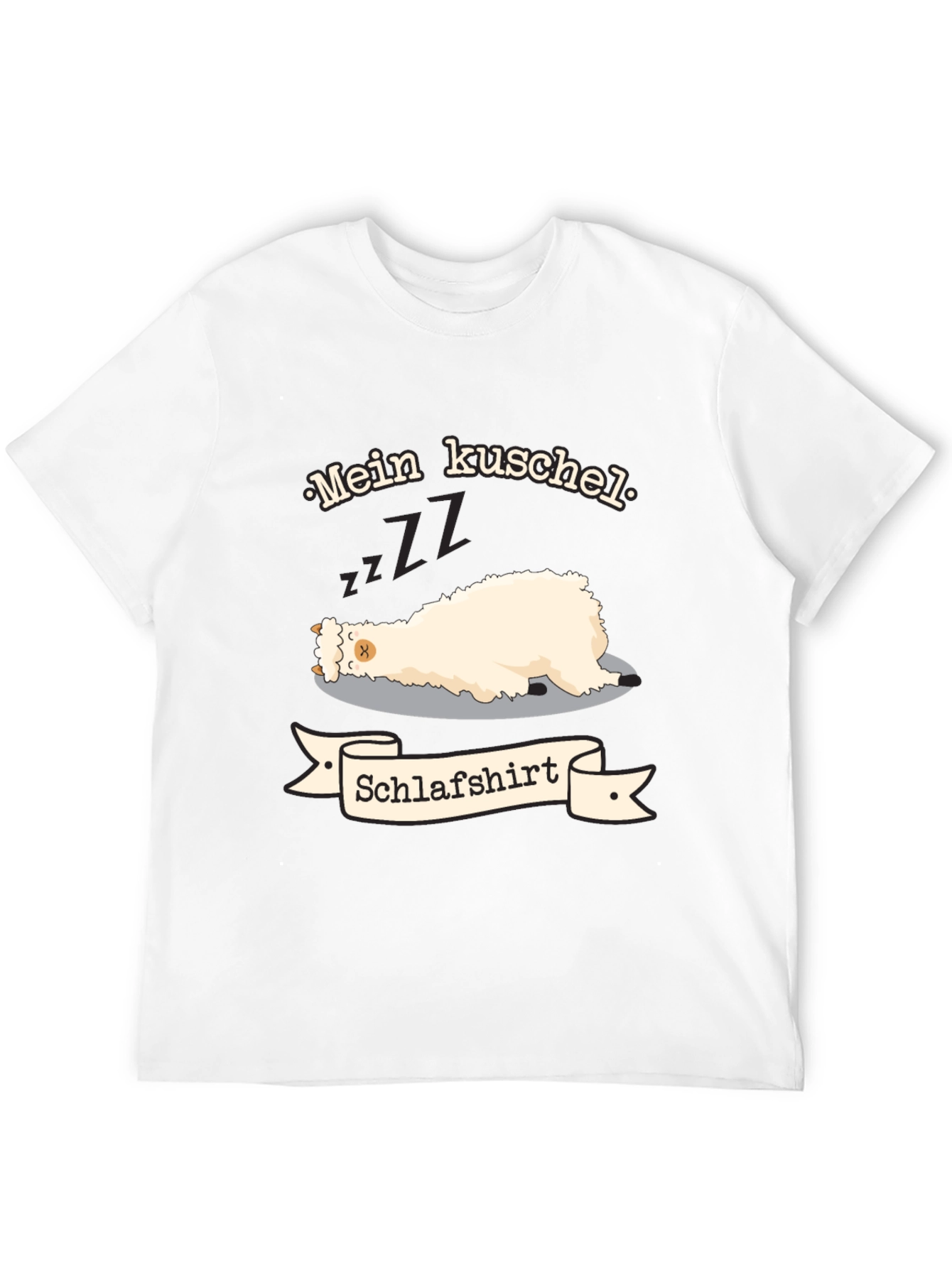 Mein Kuschel Schlafshirt - Sleeping Llama T-Shirt