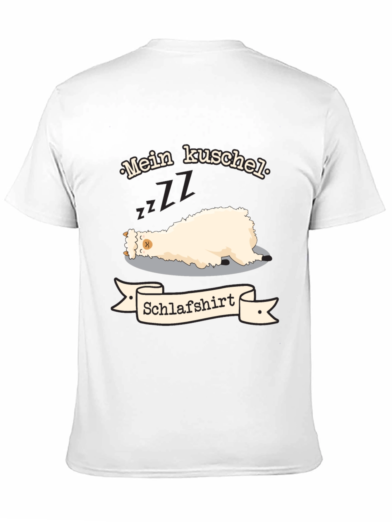 Mein Kuschel Schlafshirt - Sleeping Llama T-Shirt
