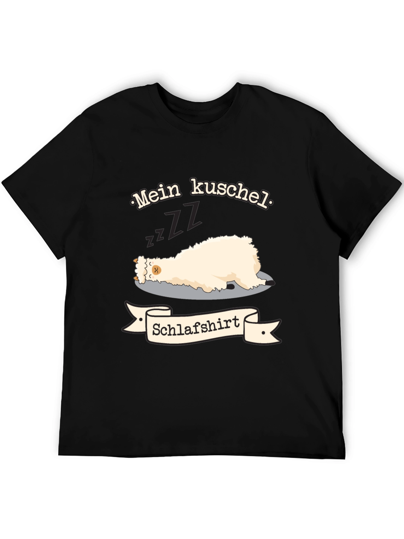 Mein Kuschel Schlafshirt - Sleeping Llama T-Shirt
