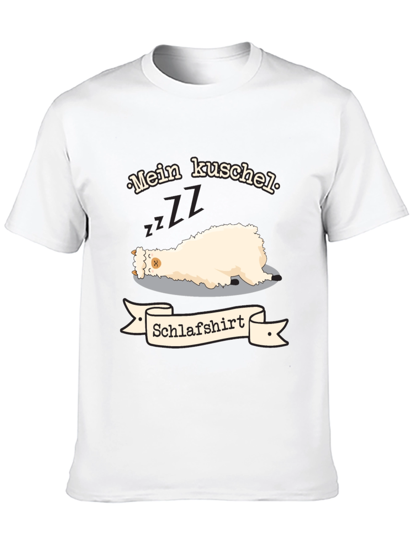Mein Kuschel Schlafshirt - Sleeping Llama T-Shirt