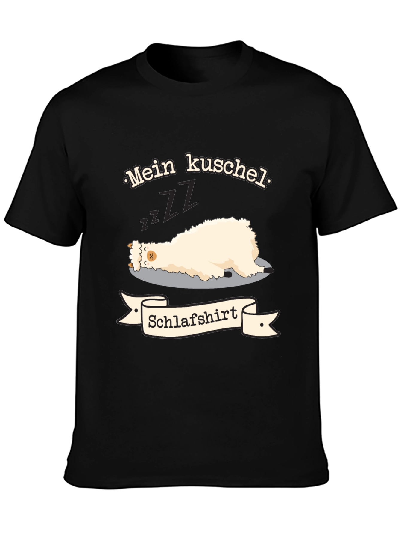 Mein Kuschel Schlafshirt - Sleeping Llama T-Shirt