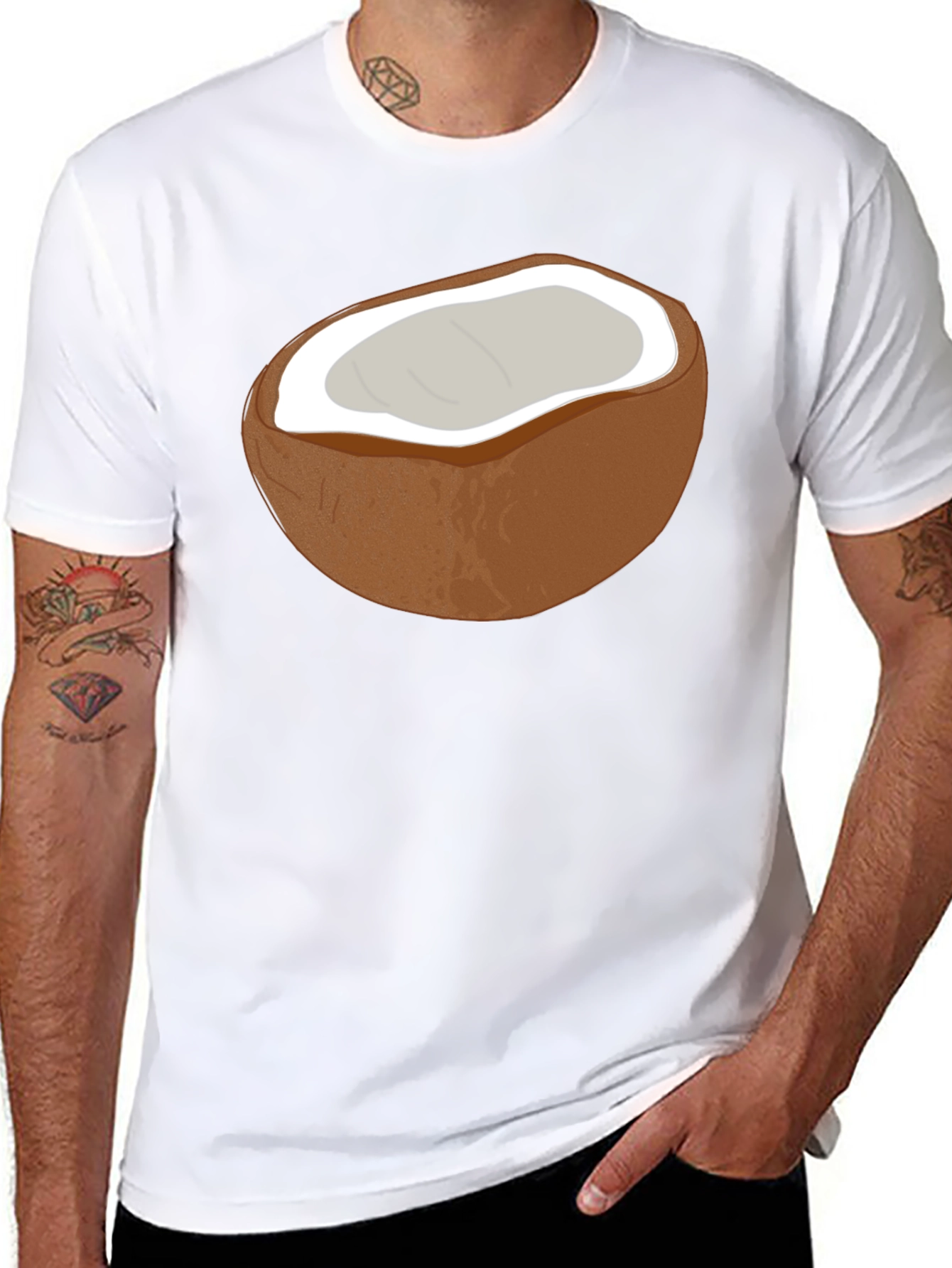 Coconut Graphic Tee - Island Vibes