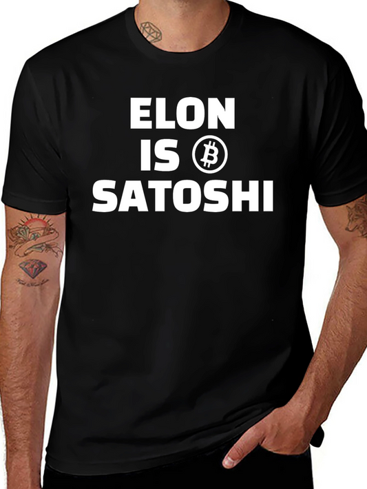 Elon is Satoshi T-Shirt - Crypto Humor Tee