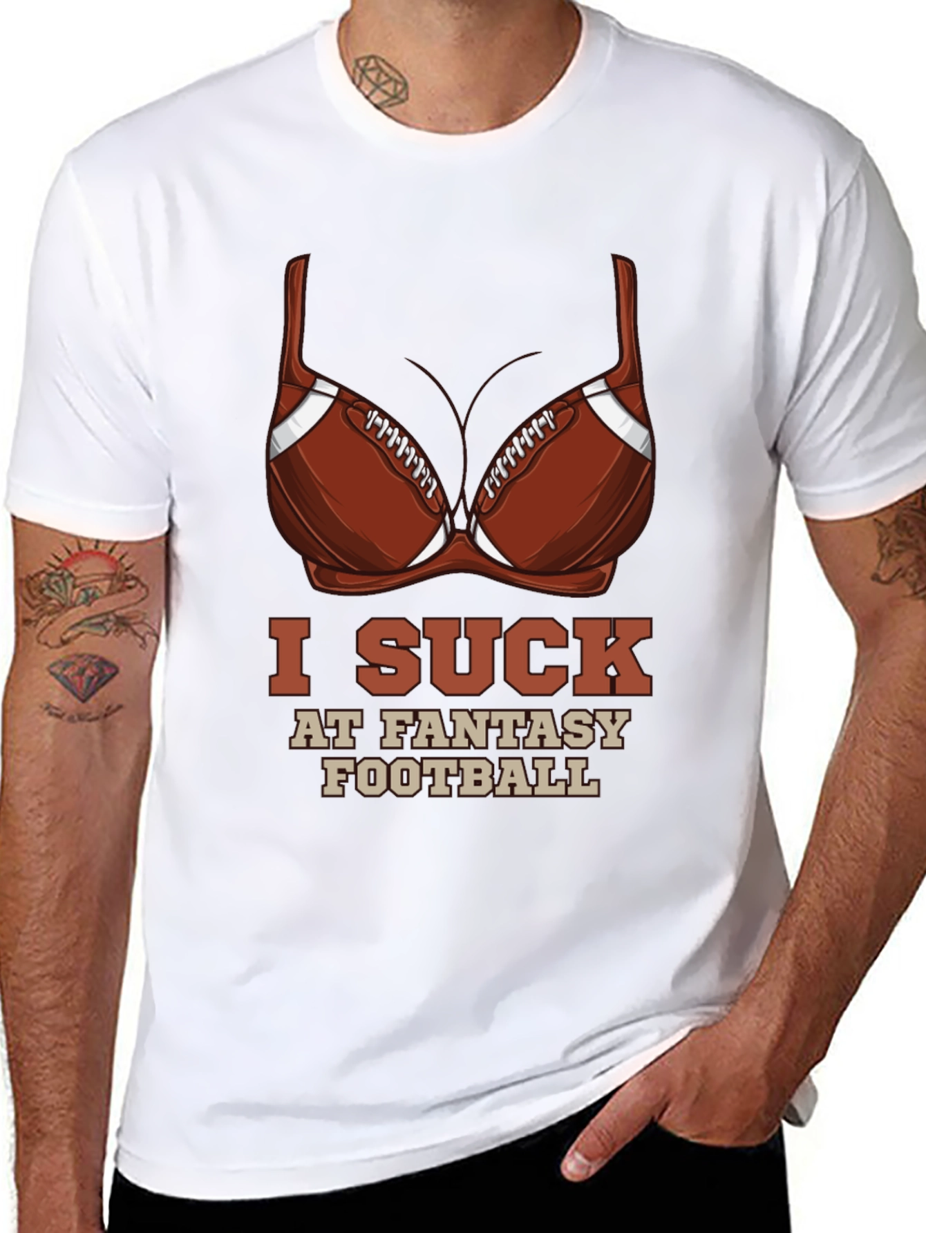 Funny I Suck At Fantasy Football T-Shirt