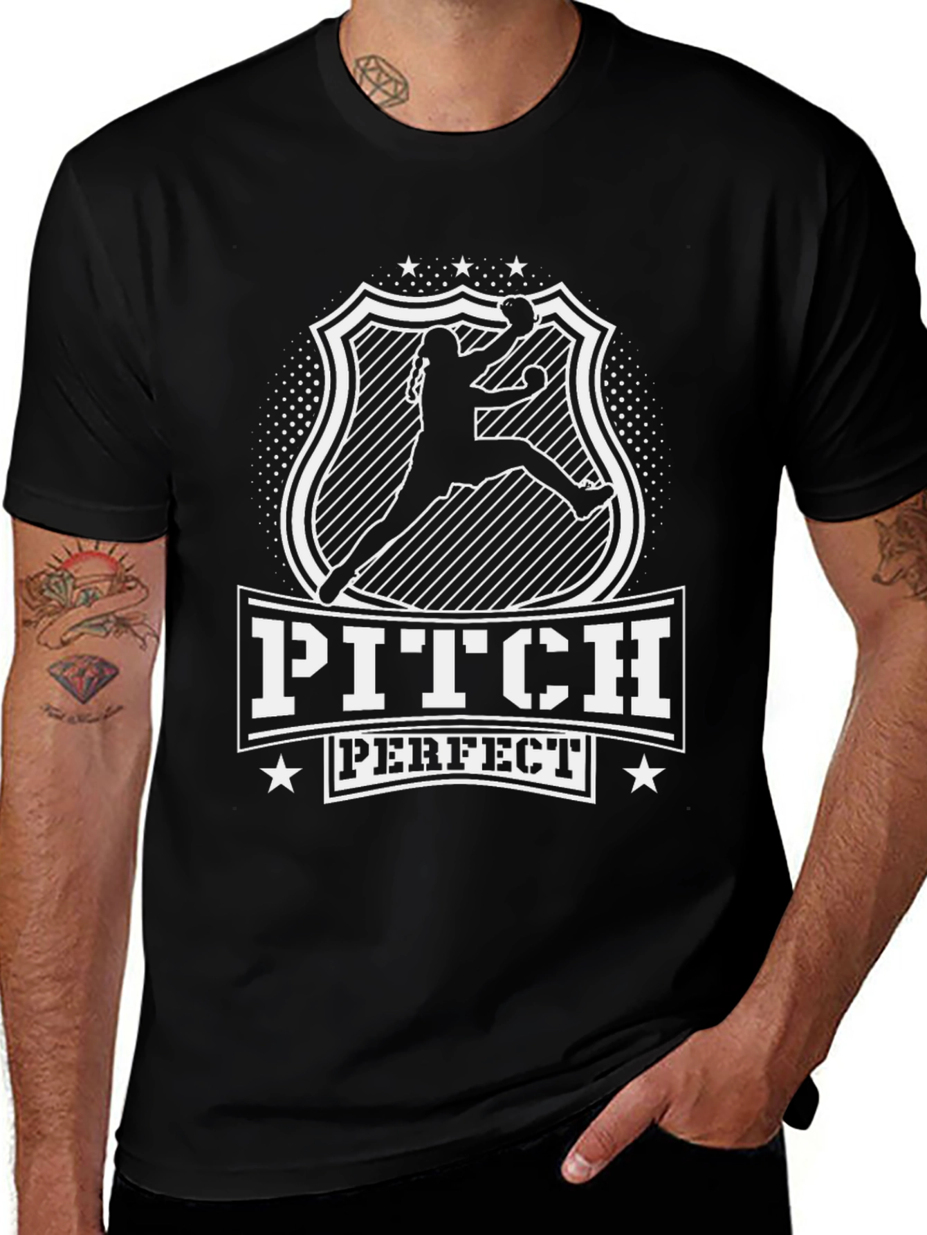 Pitch Perfect Graphic T-Shirt - Black