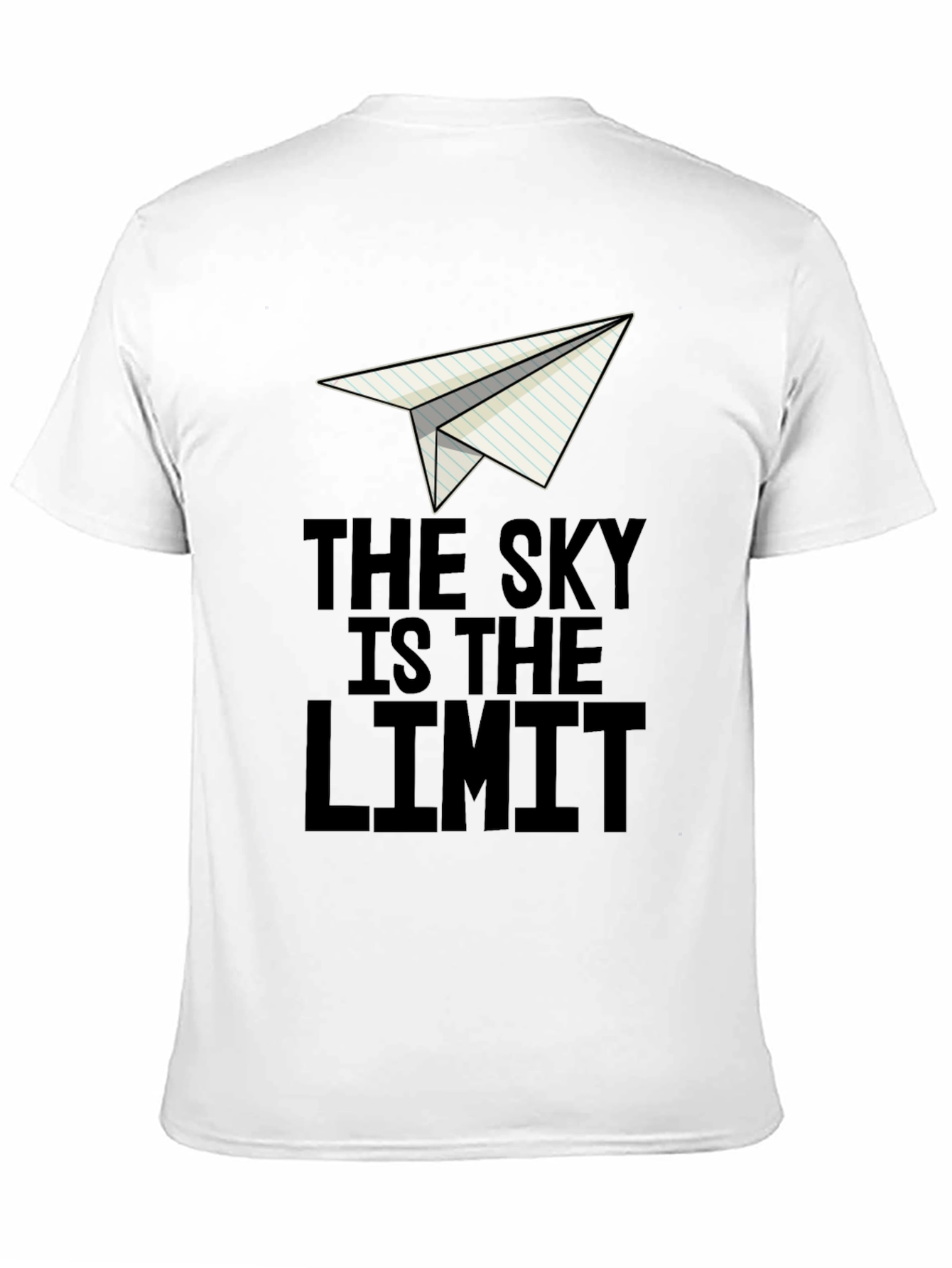 Skys The Limit Paper Plane Graphic Tee - Unisex
