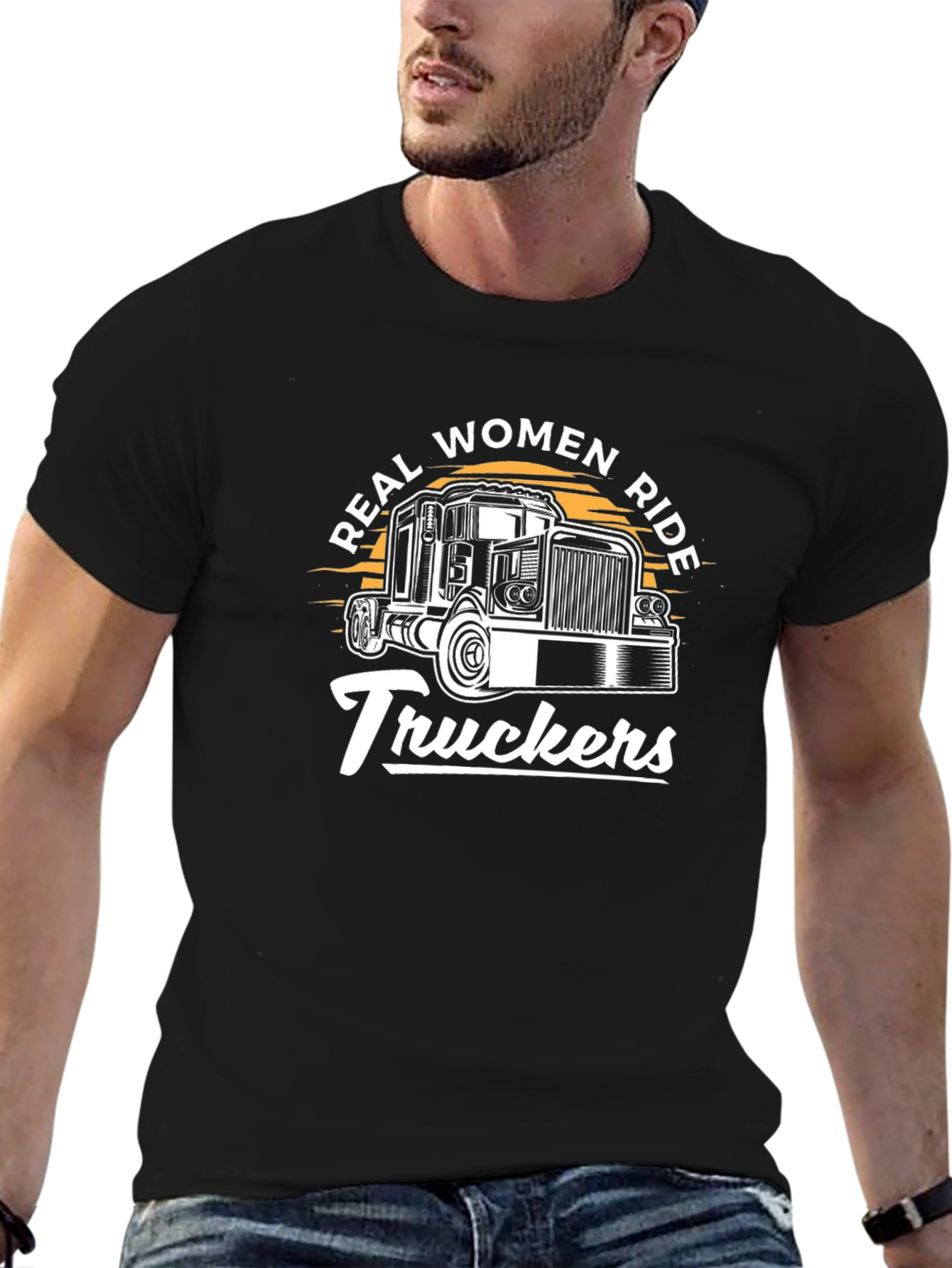 Real Women Ride Truckers Graphic Tee