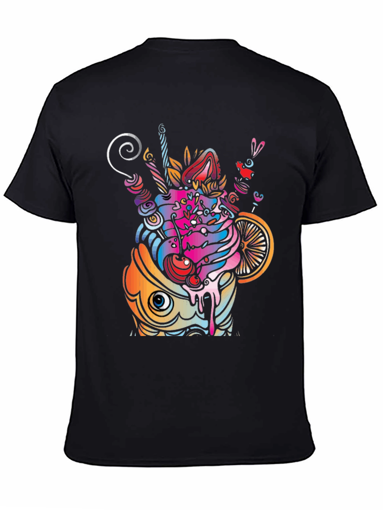 Psychedelic Cupcake Graphic T-Shirt