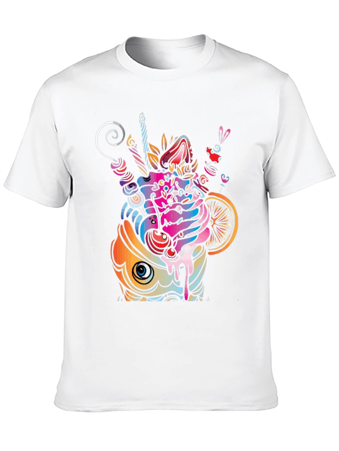 Psychedelic Cupcake Graphic T-Shirt