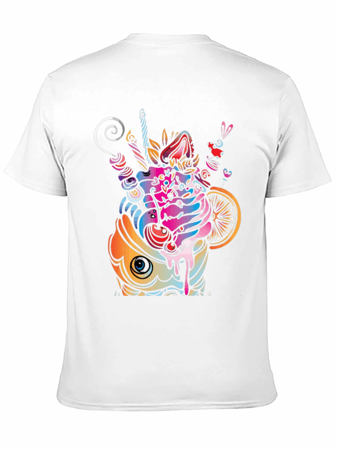 Psychedelic Cupcake Graphic T-Shirt