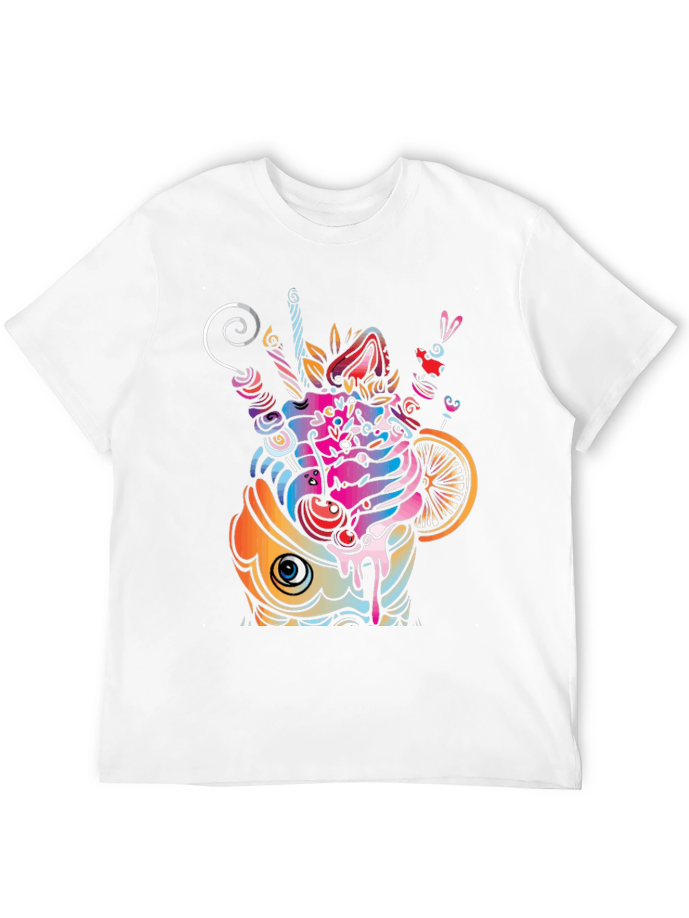 Psychedelic Cupcake Graphic T-Shirt