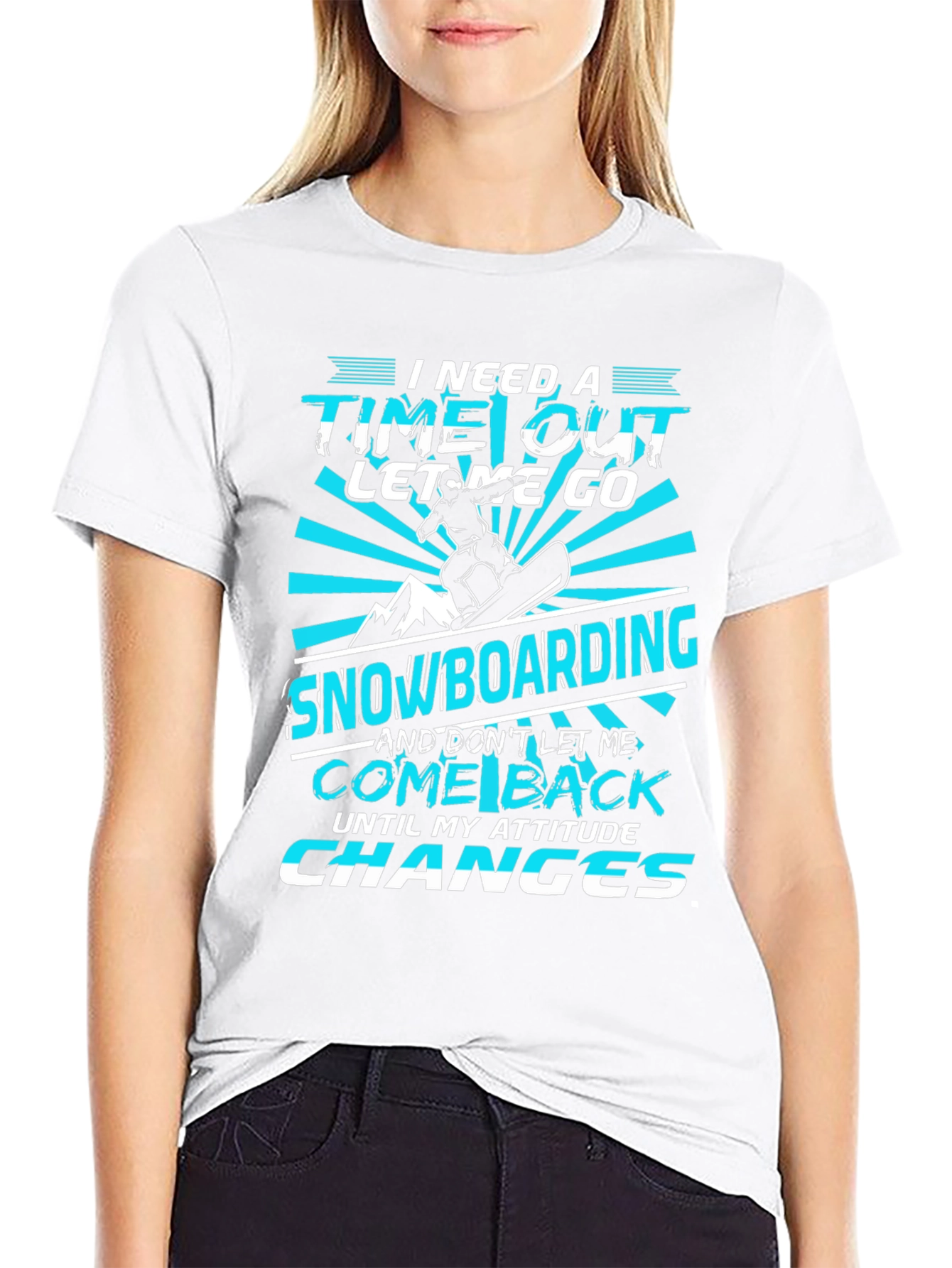 Snowboarding Attitude T-Shirt | Time Out Graphic Tee