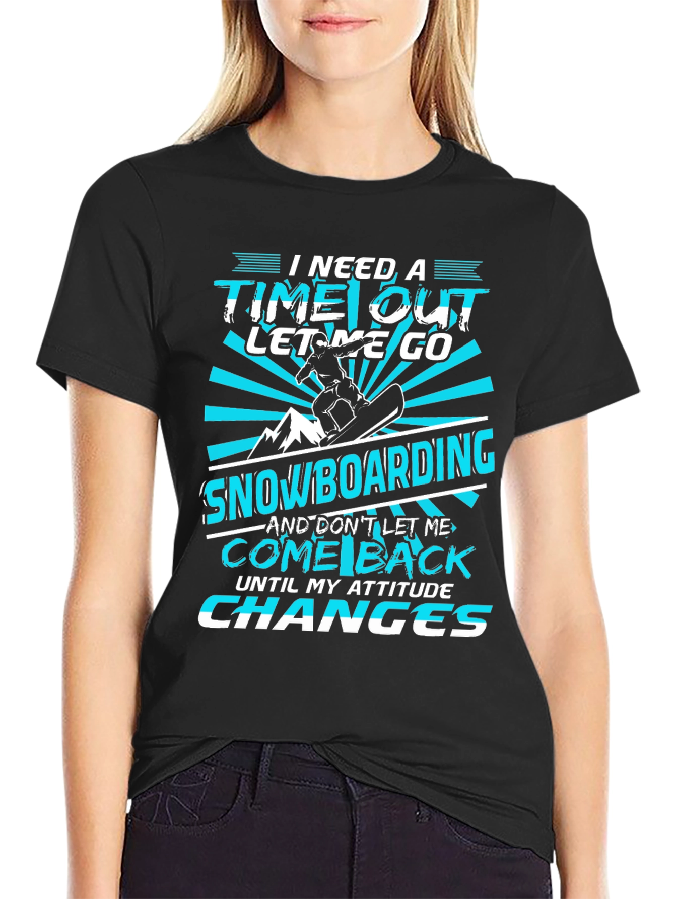 Snowboarding Attitude T-Shirt | Time Out Graphic Tee