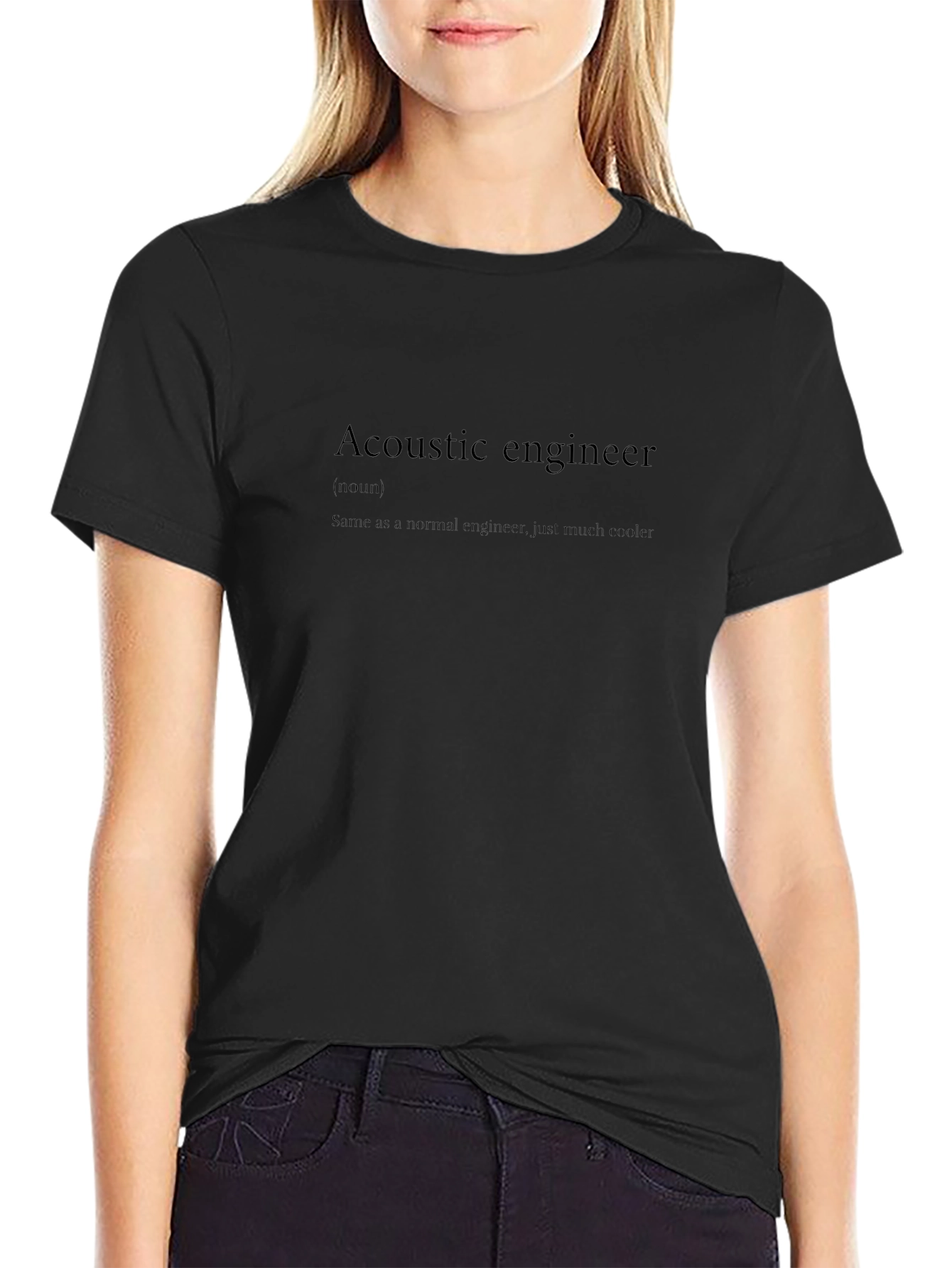 Acoustic Engineer Definition T-Shirt - Cool Engineer Tee