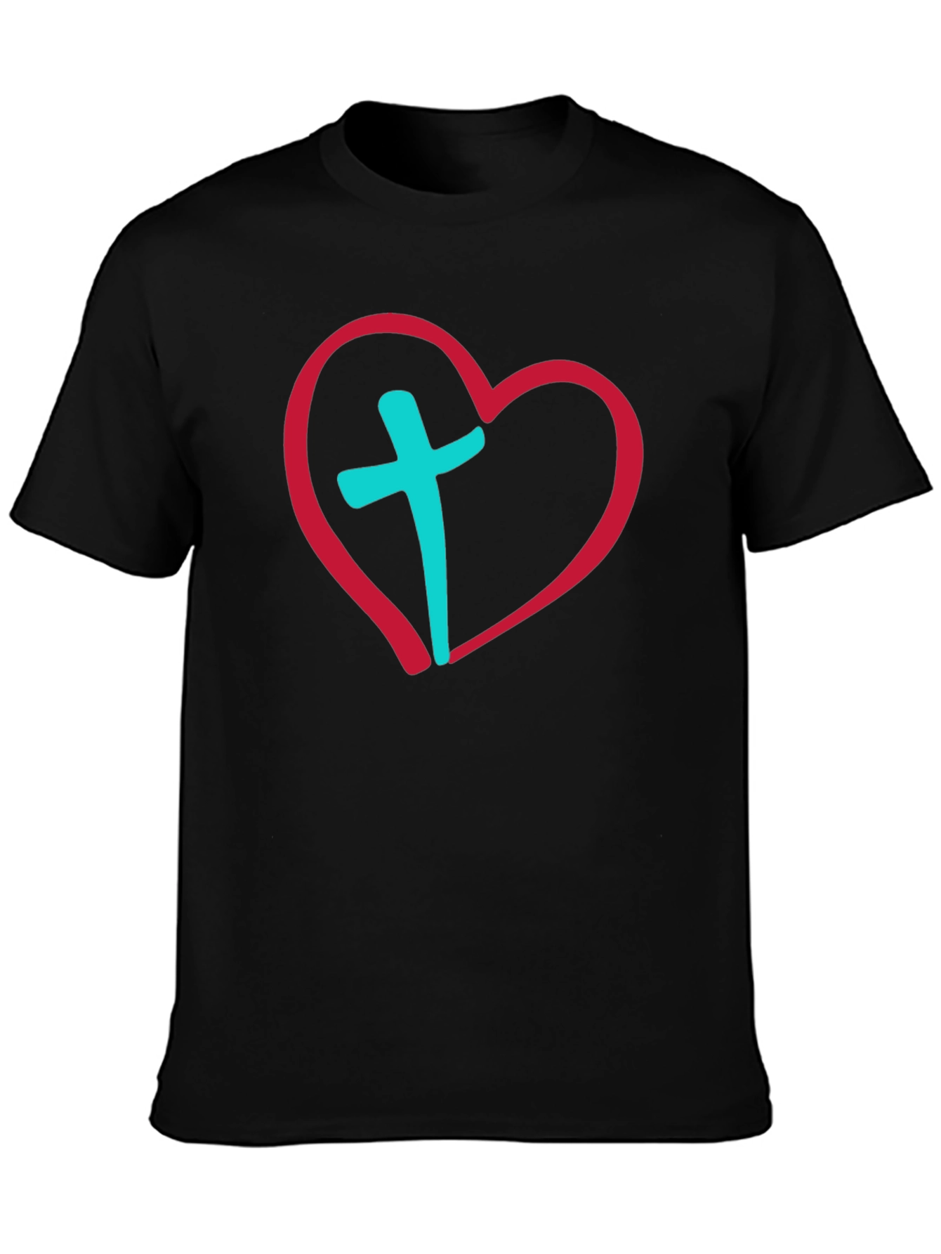 Heart and Cross Graphic Tee