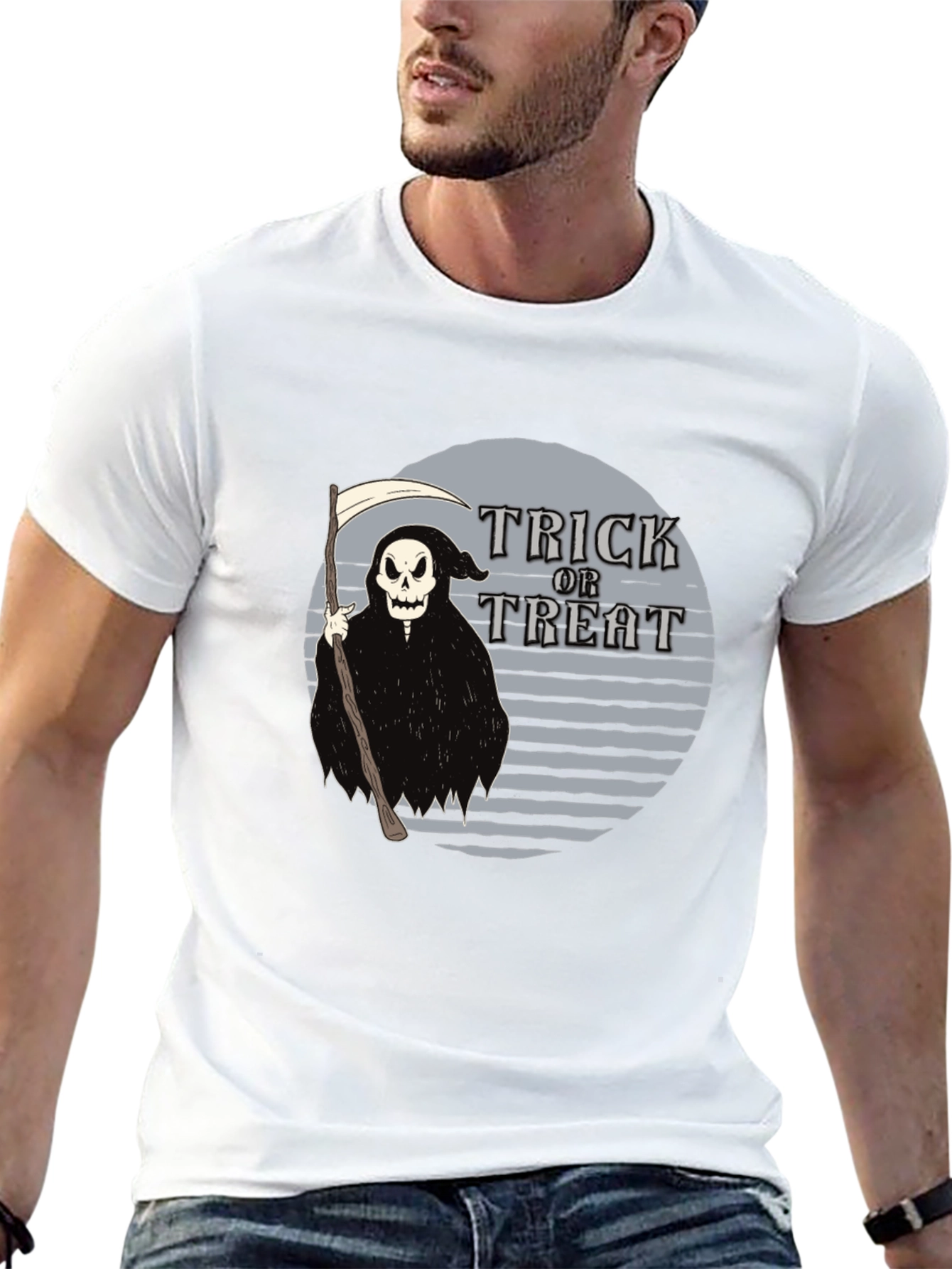 Halloween Trick or Treat Grim Reaper T-Shirt