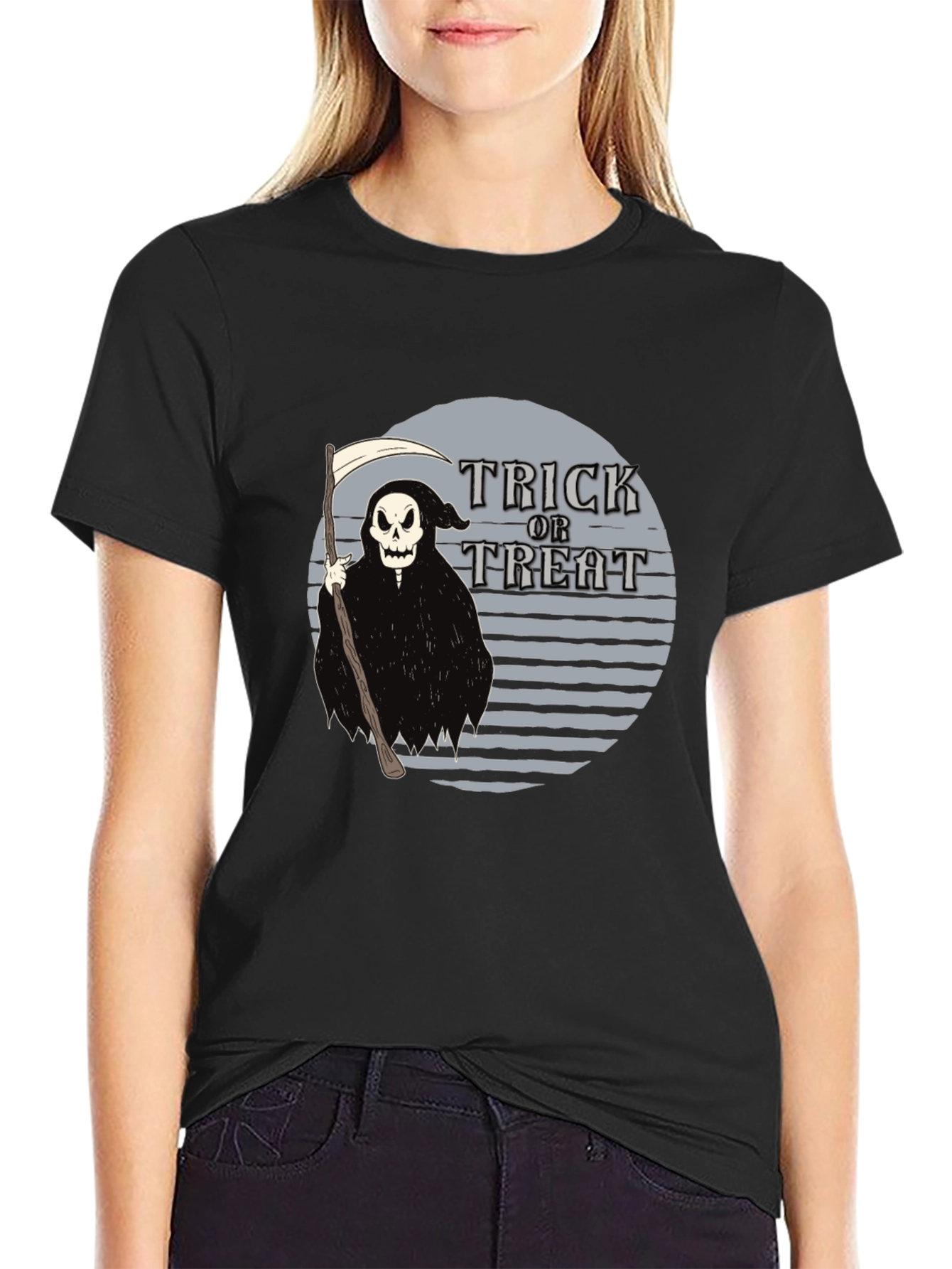 Halloween Trick or Treat Grim Reaper T-Shirt