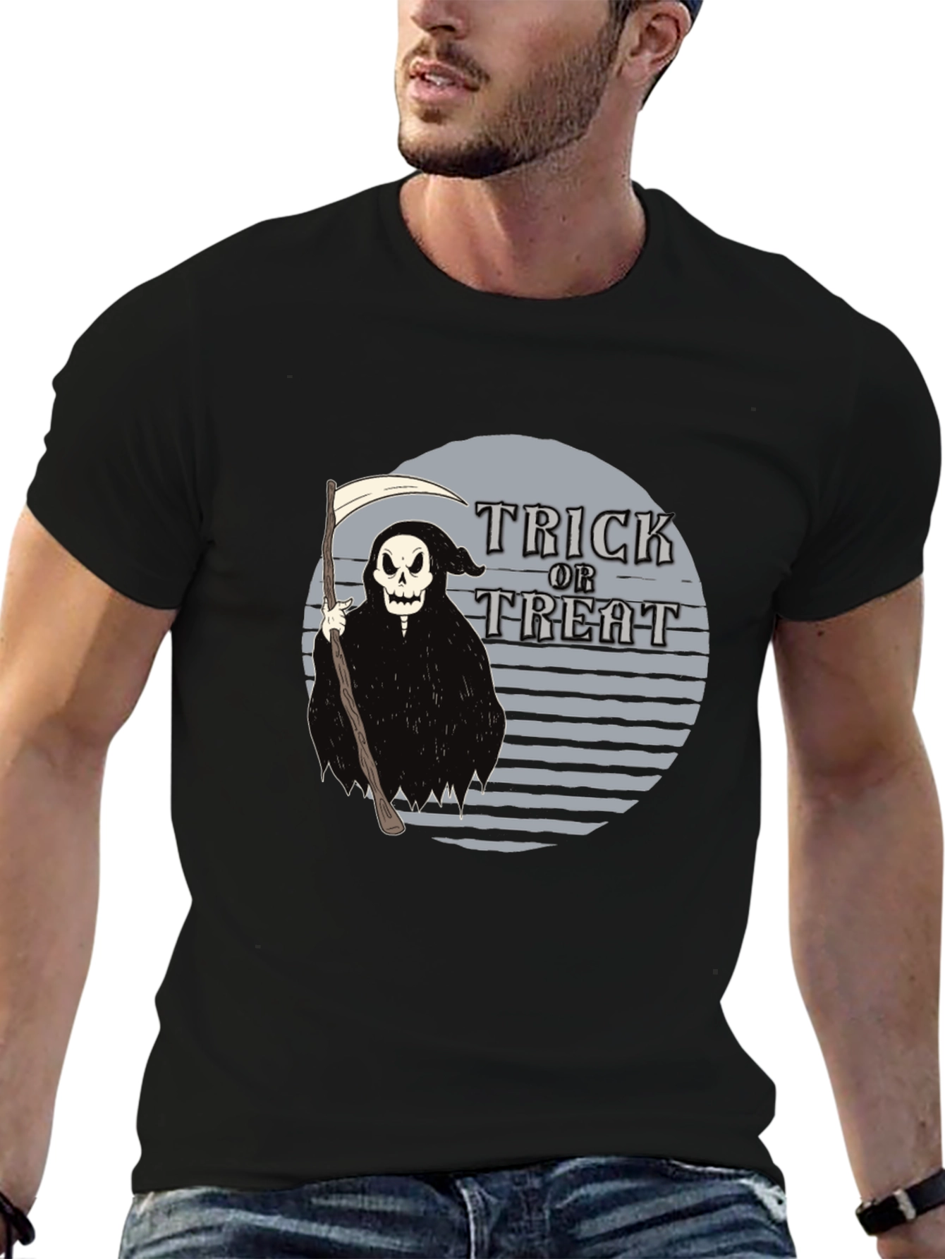Halloween Trick or Treat Grim Reaper T-Shirt