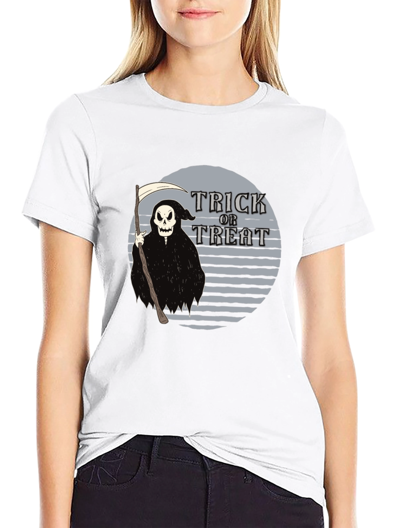 Halloween Trick or Treat Grim Reaper T-Shirt