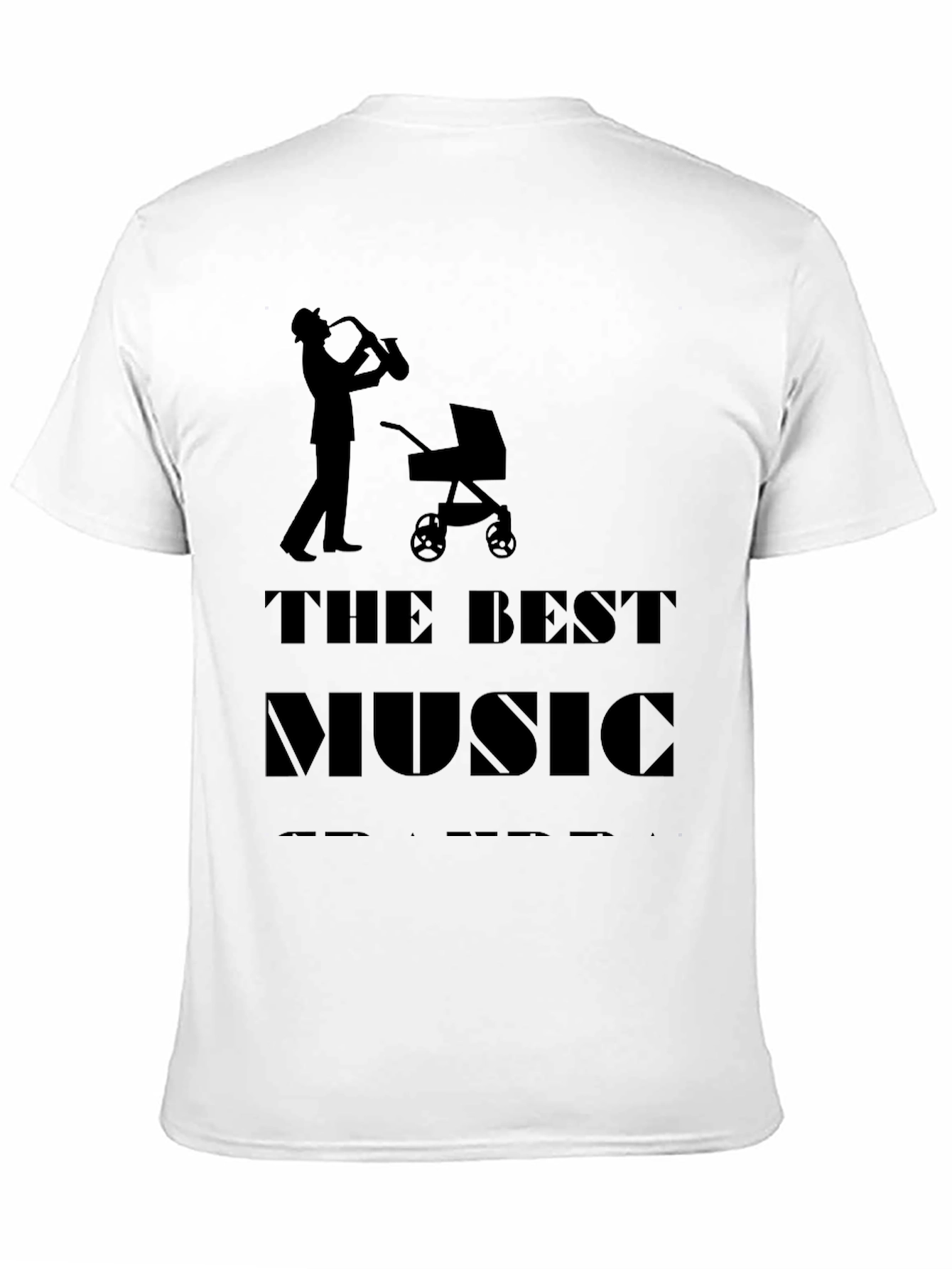 The Best Music Dad T-Shirt Saxophone Stroller Tee