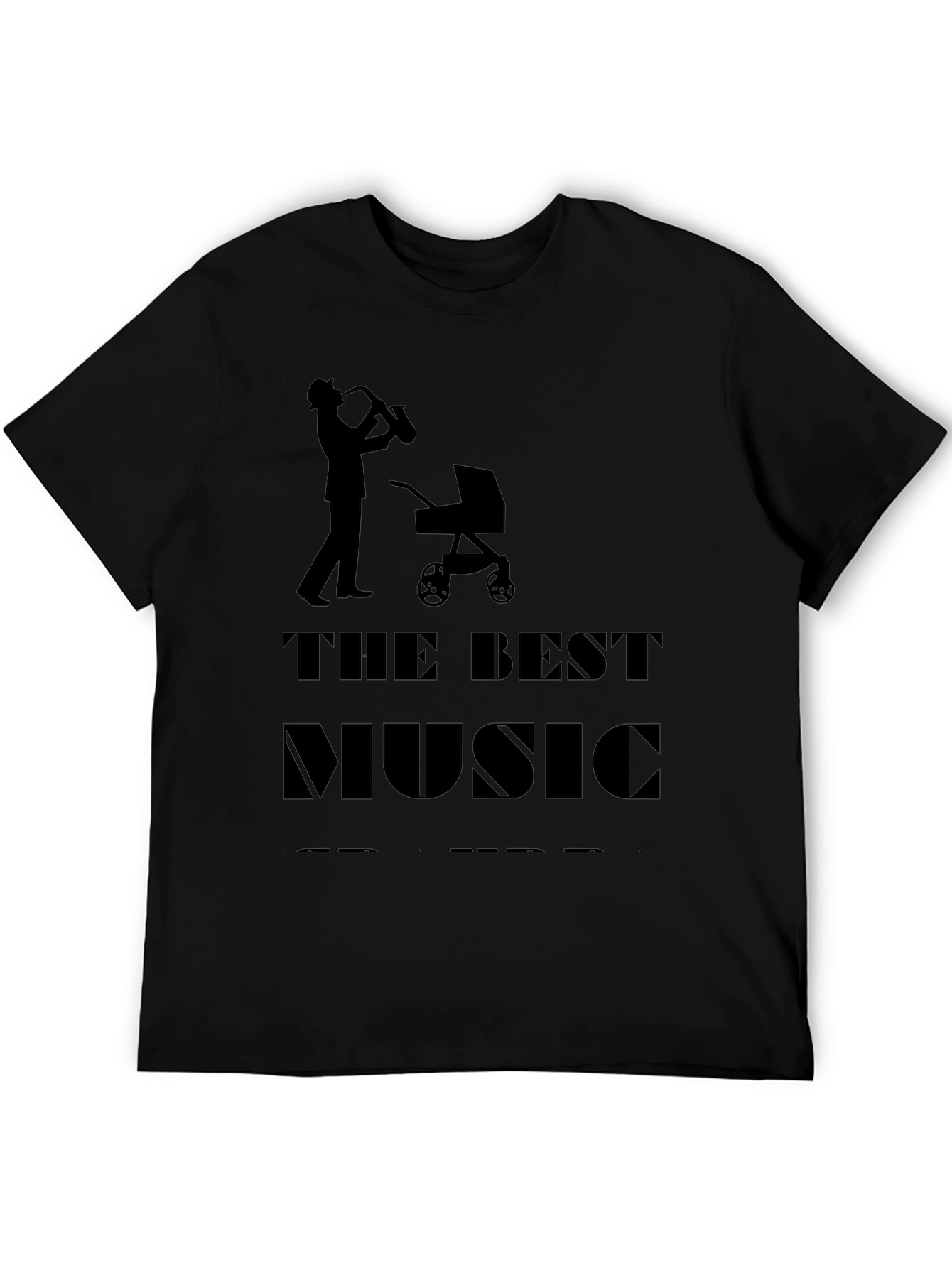 The Best Music Dad T-Shirt Saxophone Stroller Tee