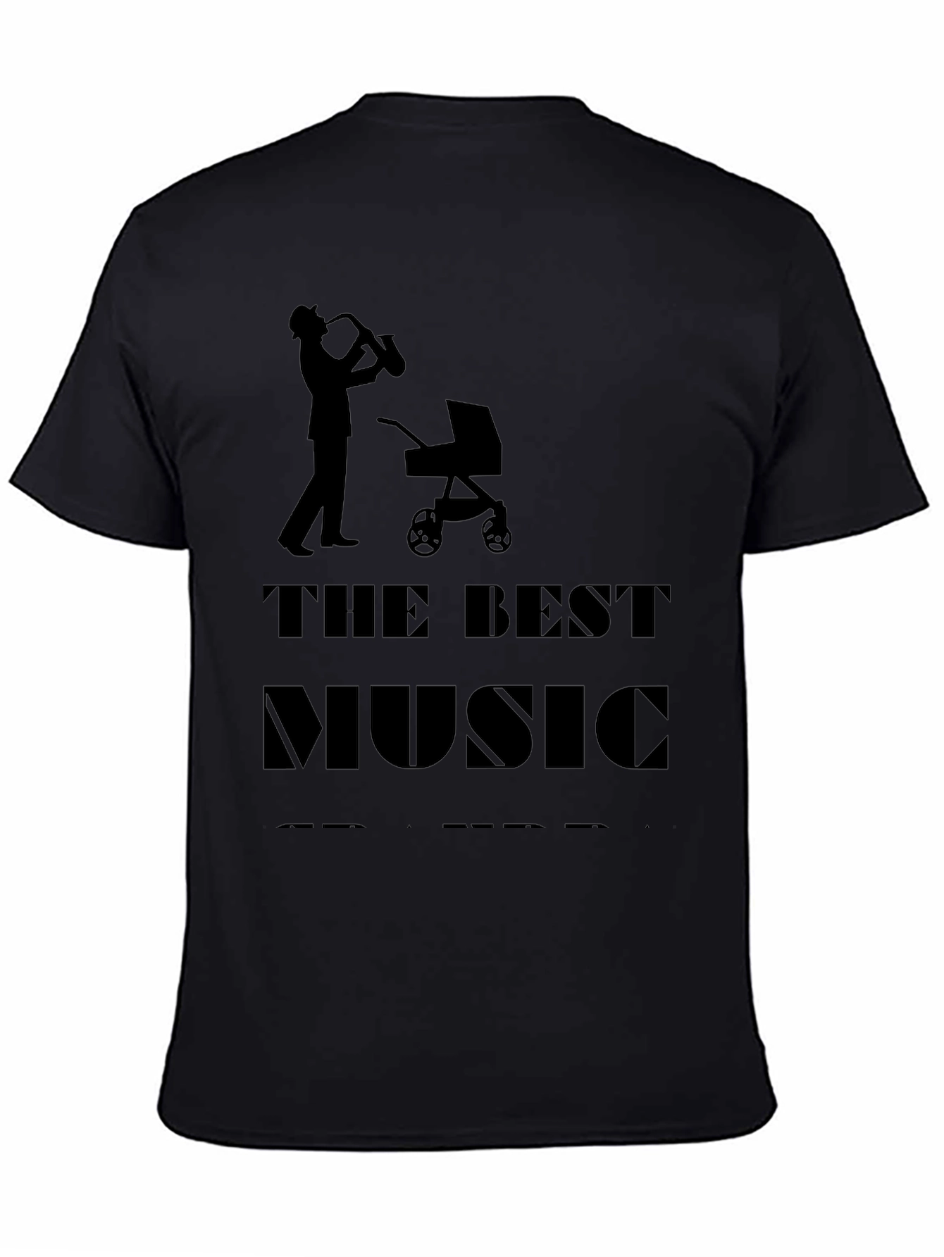 The Best Music Dad T-Shirt Saxophone Stroller Tee