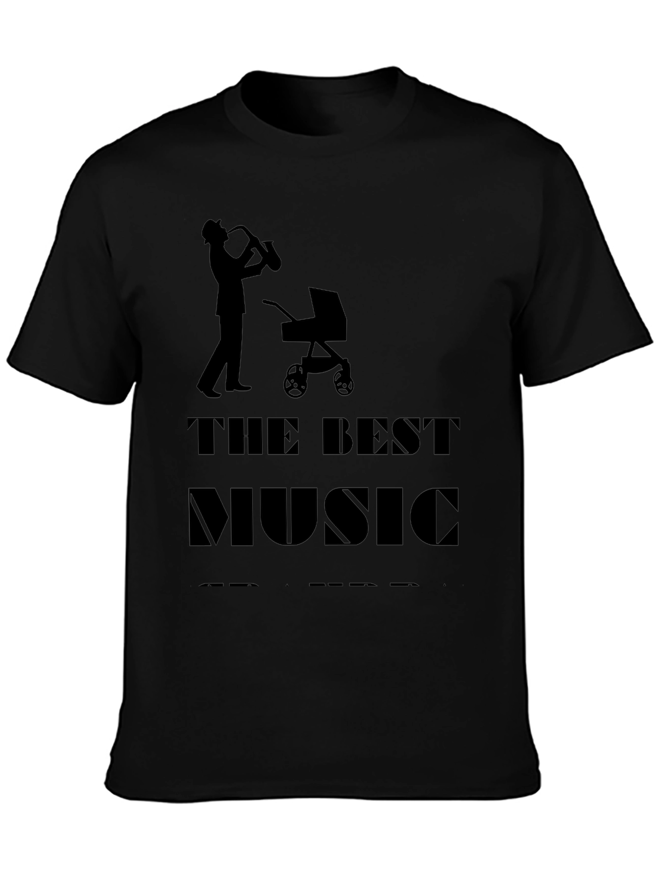 The Best Music Dad T-Shirt Saxophone Stroller Tee