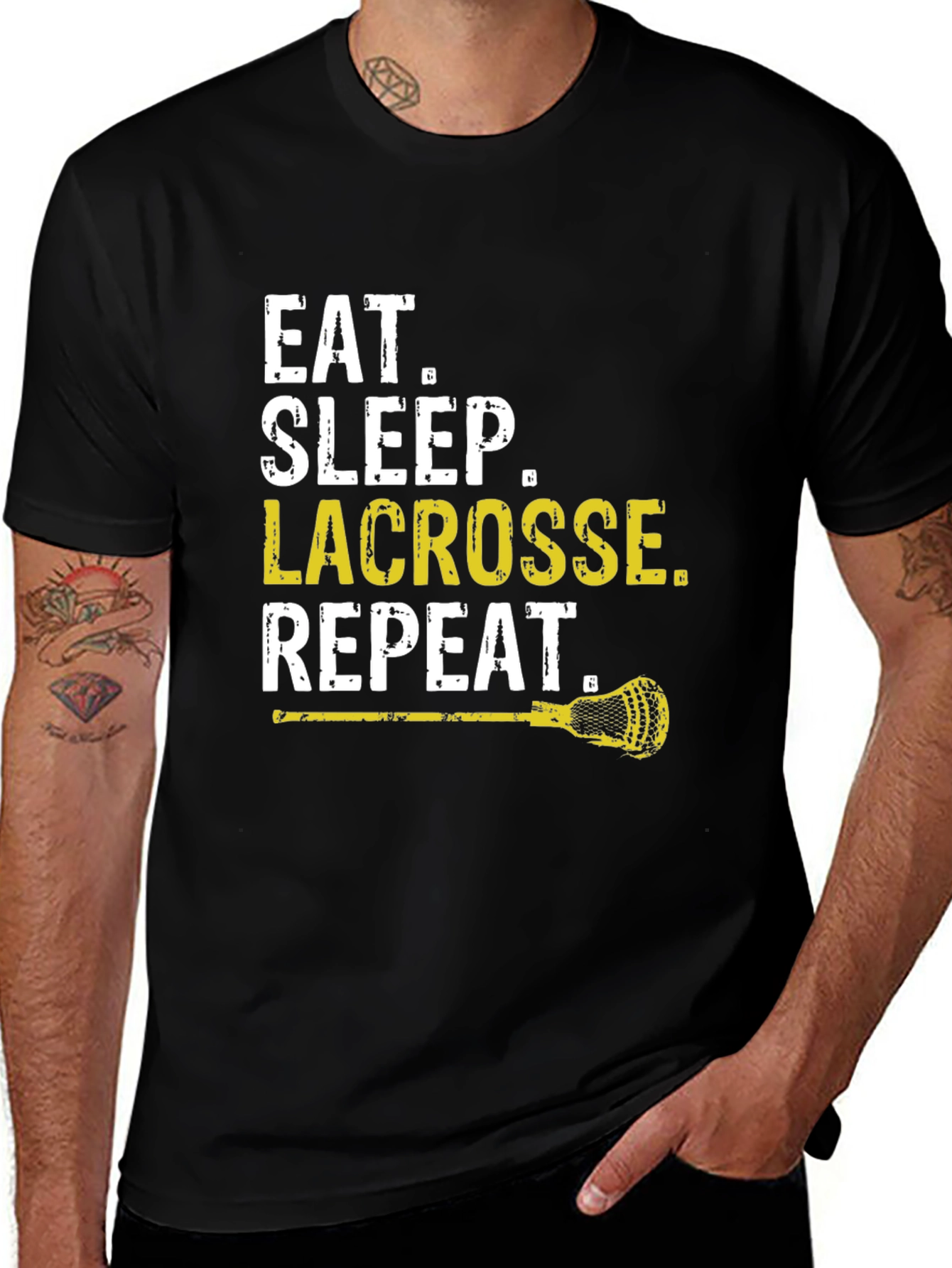 Eat Sleep Lacrosse Repeat T-Shirt