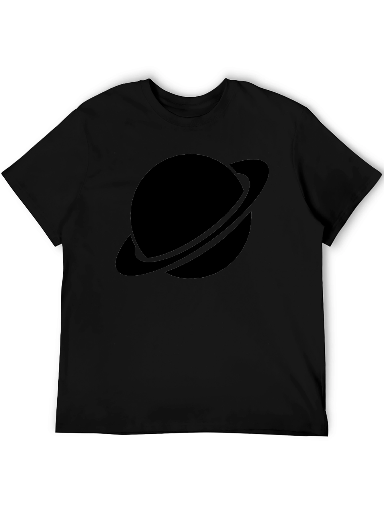 Black Planet Graphic Tee - Saturn Style