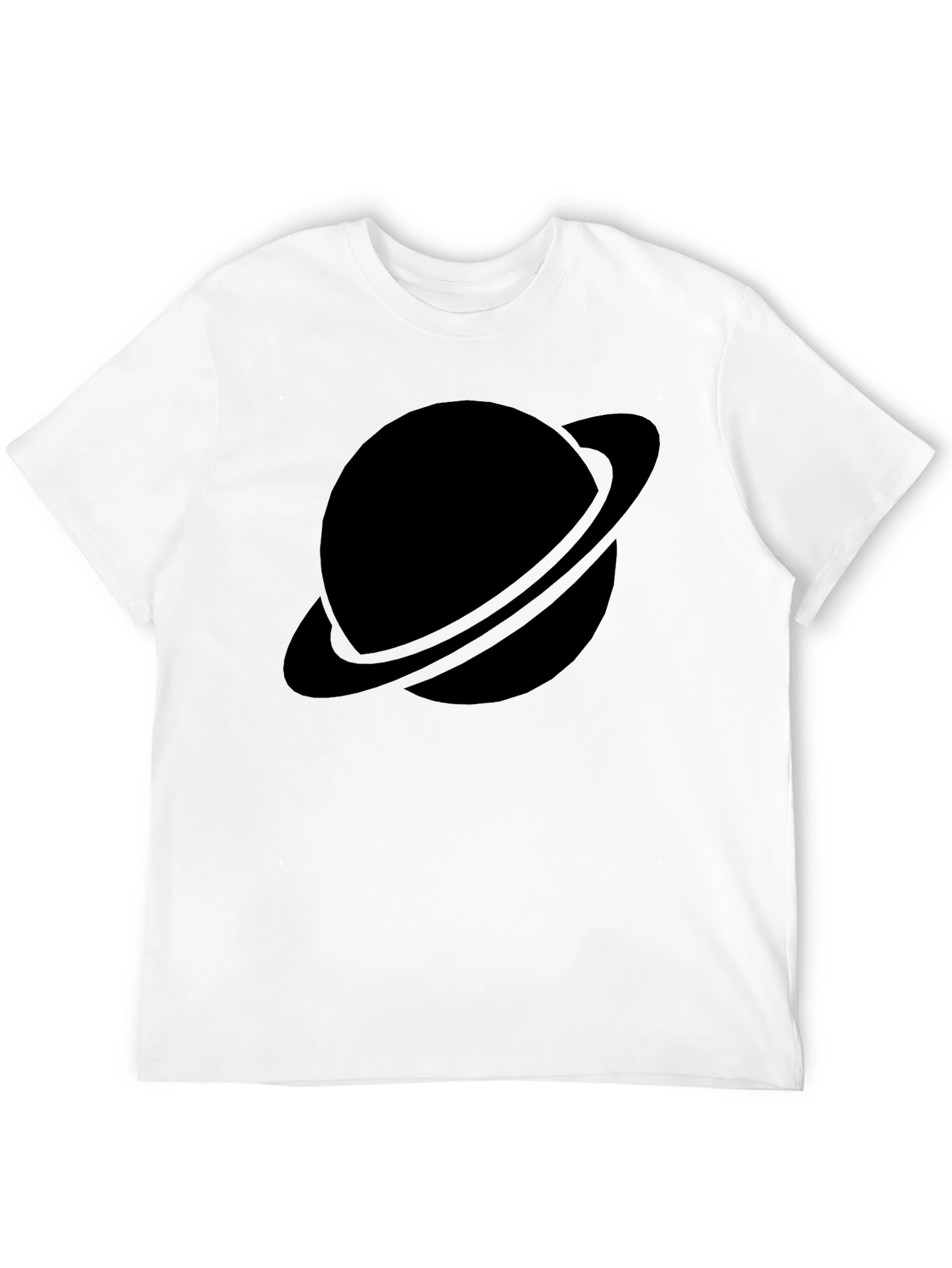 Black Planet Graphic Tee - Saturn Style