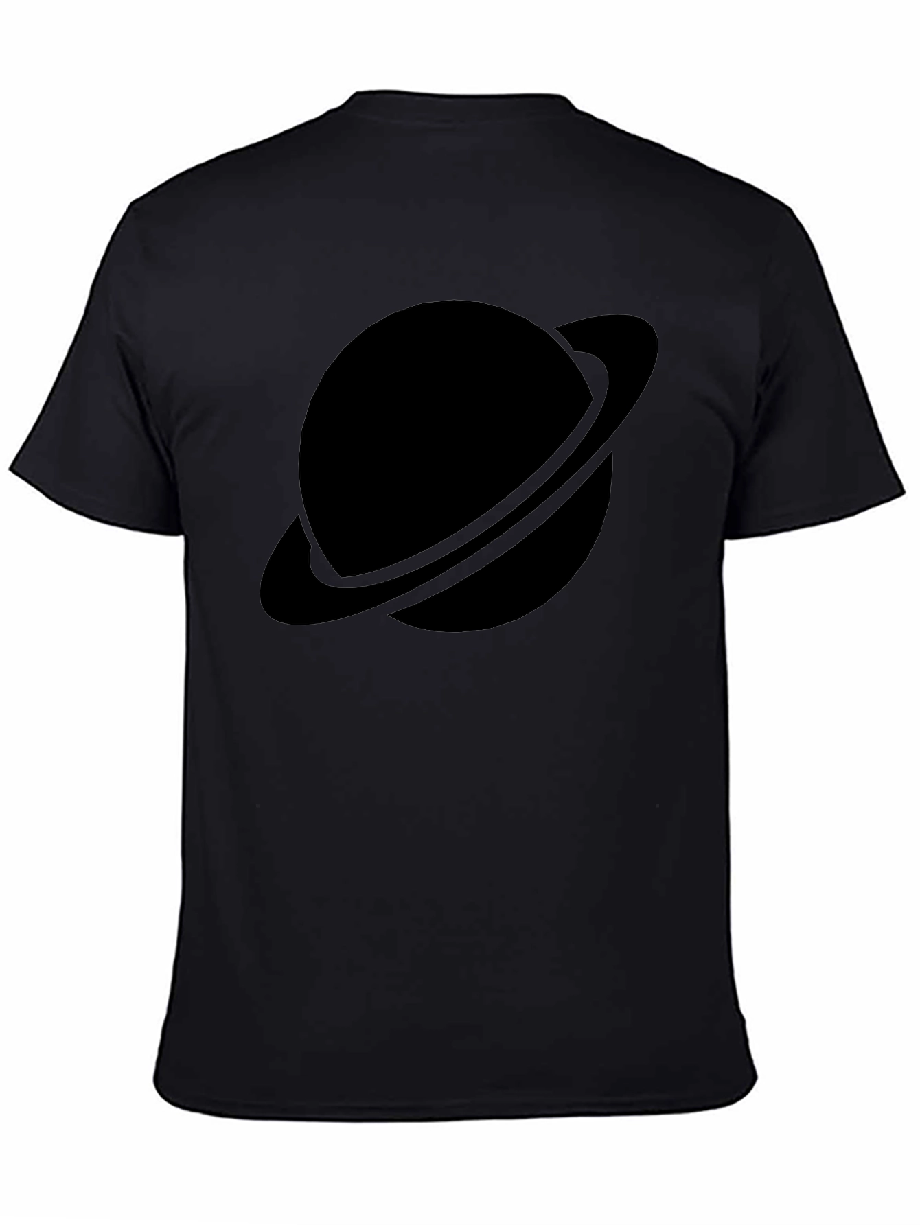 Black Planet Graphic Tee - Saturn Style