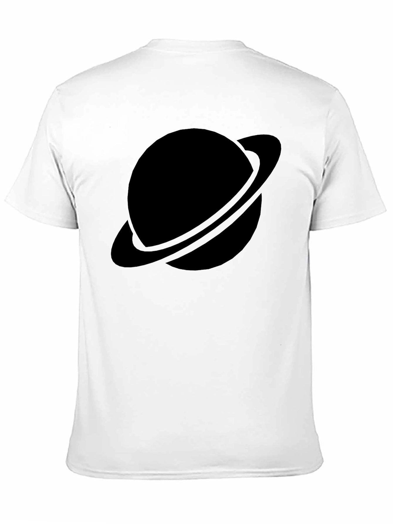 Black Planet Graphic Tee - Saturn Style