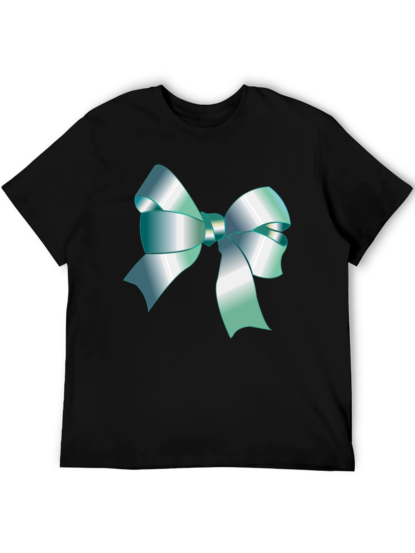Ribbon Graphic Black T-Shirt